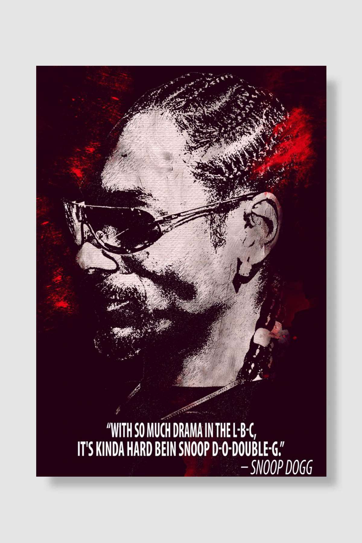 Snoop Dogg Müzik Poster Çerçevesiz Yüksek Kalite Müzik Afiş Duvar Poster