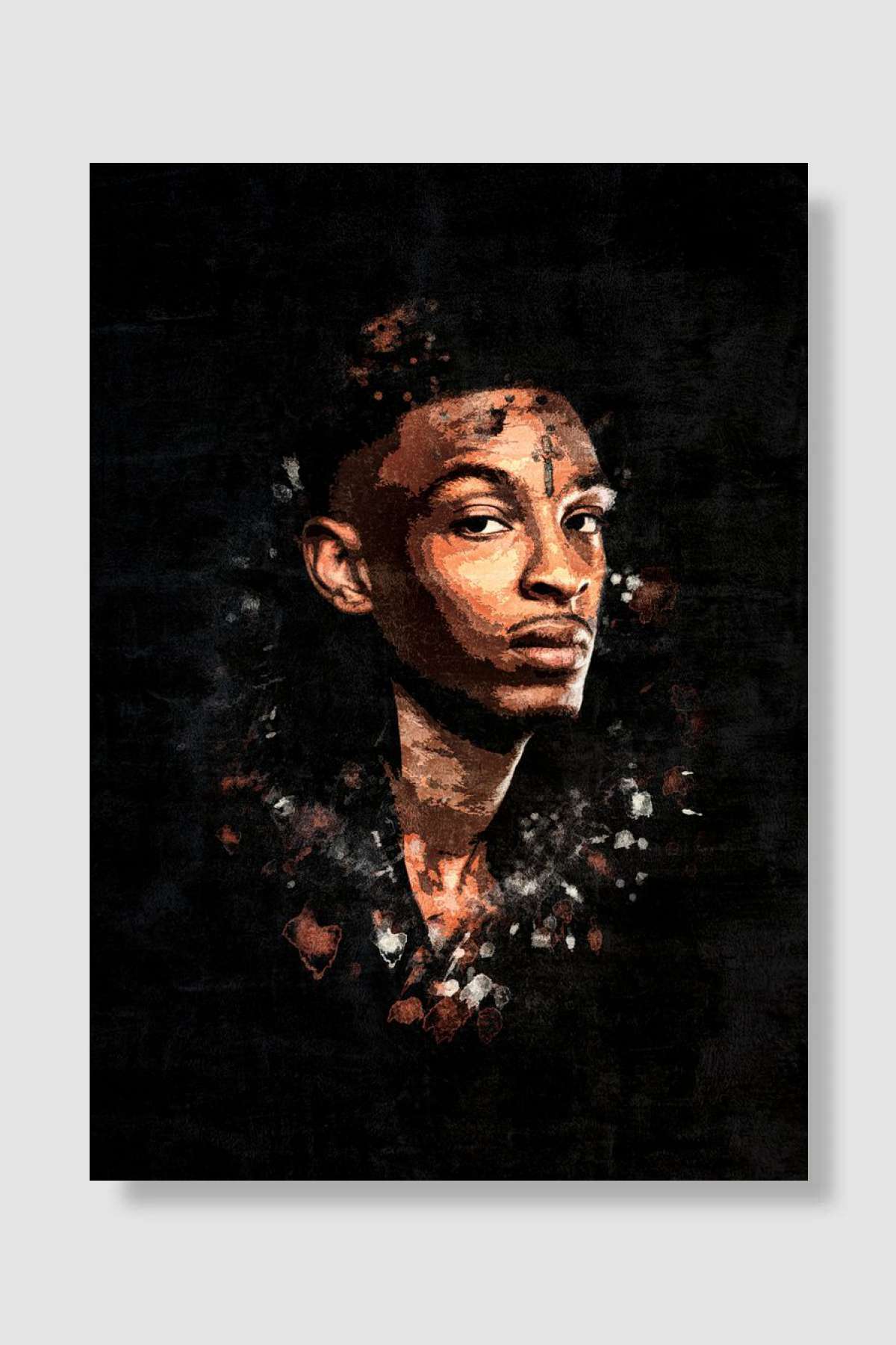 21 Savage Müzik Poster Çerçevesiz Yüksek Kalite Müzik Afiş Duvar Poster