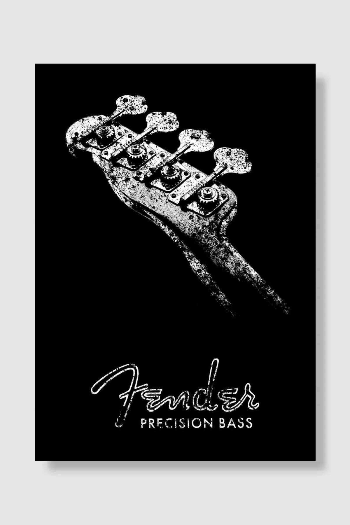 Fender Precision Bass Müzik Poster Çerçevesiz Yüksek Kalite Müzik Afiş Duvar Poster