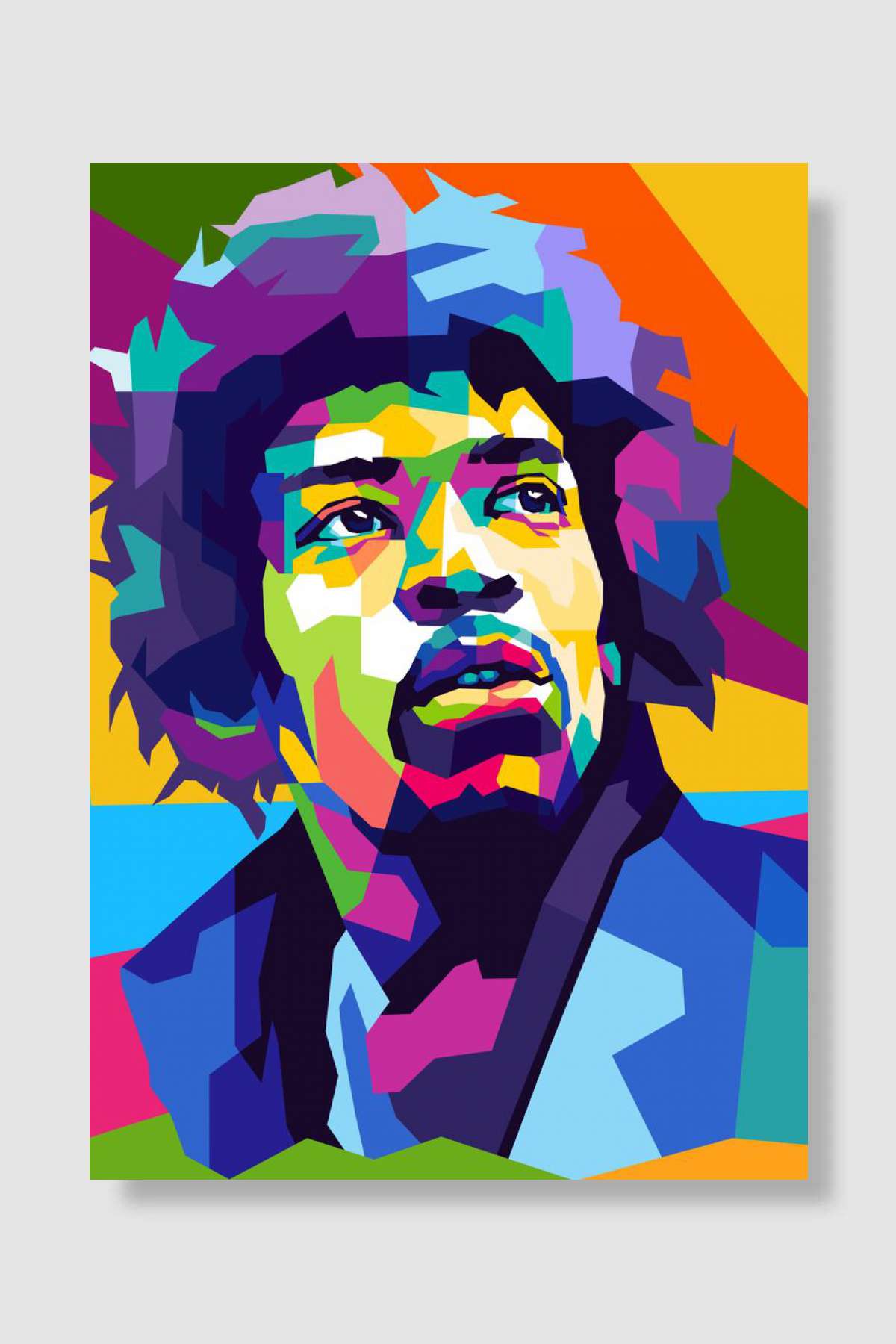 Guitarist WPAP Müzik Poster Çerçevesiz Yüksek Kalite Müzik Afiş Duvar Poster