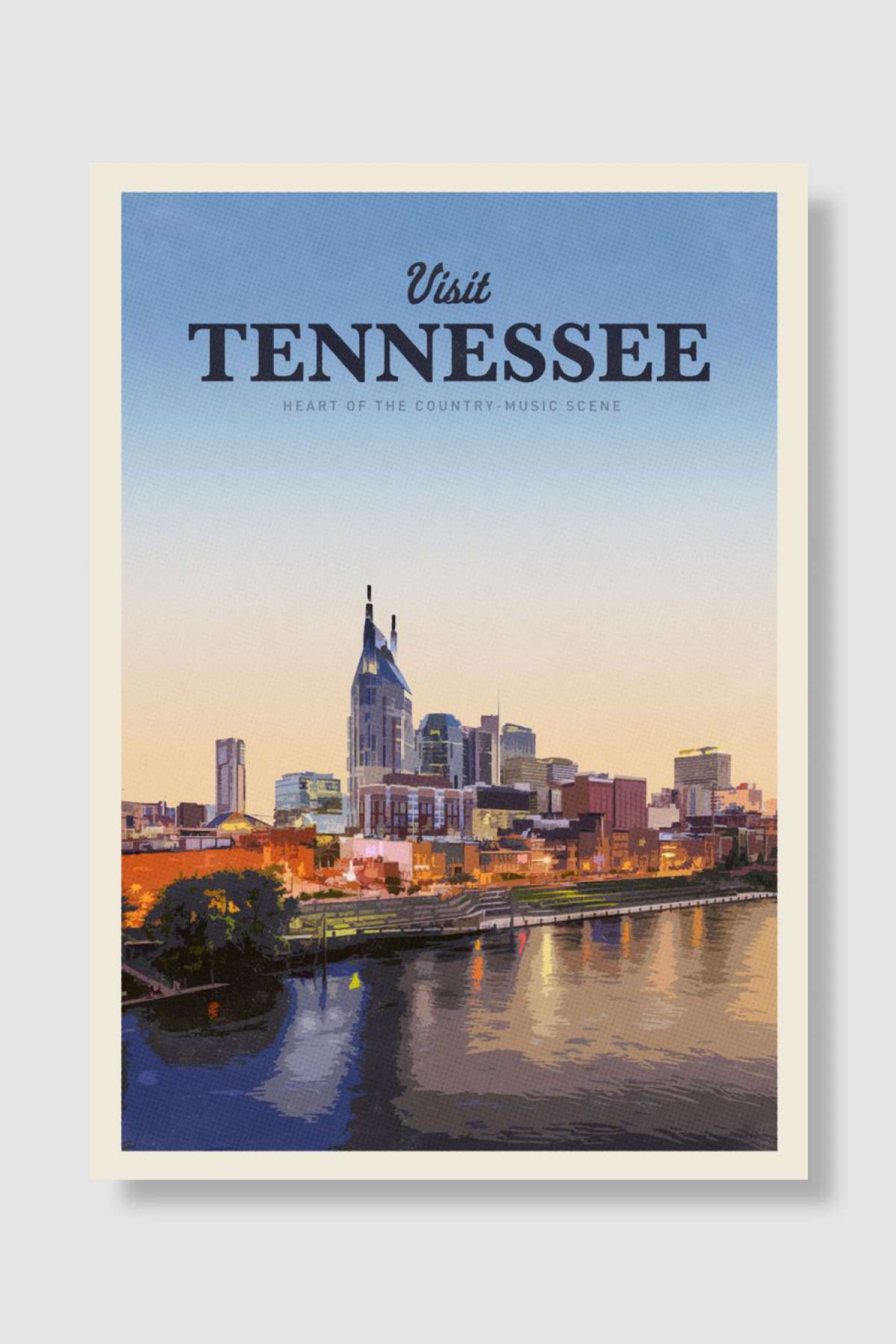 Visit Tennessee Müzik Poster Çerçevesiz Yüksek Kalite Müzik Afiş Duvar Poster