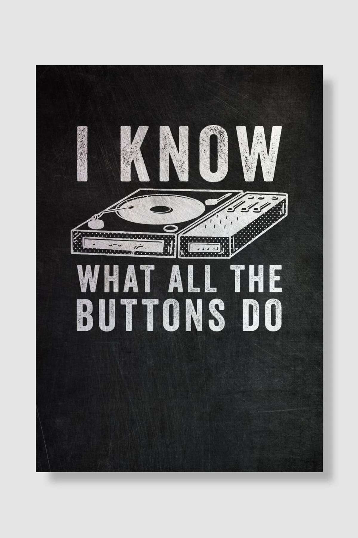 Disc Jockey Deejay DJ Müzik Poster Çerçevesiz Yüksek Kalite Müzik Afiş Duvar Poster