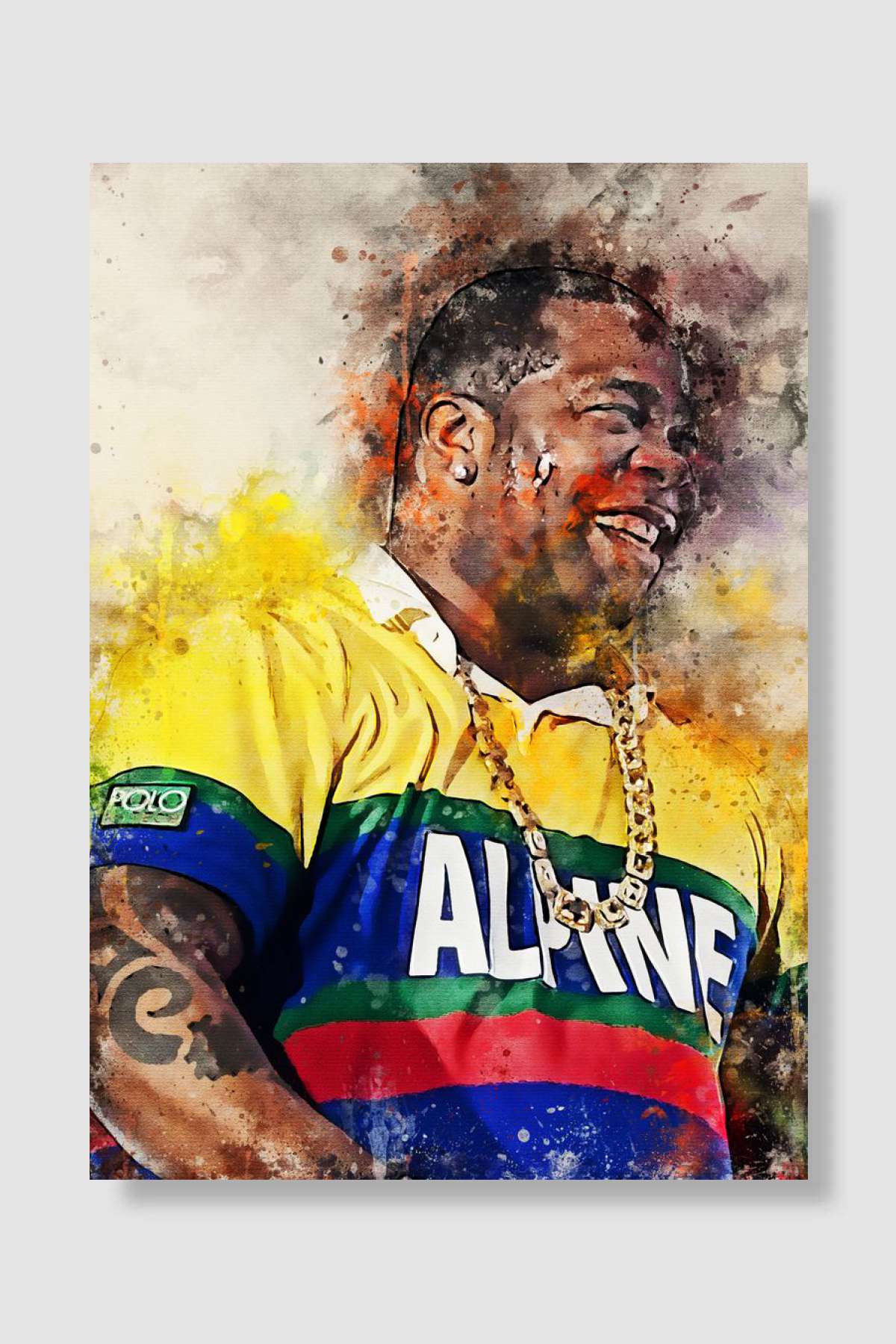 Busta Rhymes Müzik Poster Çerçevesiz Yüksek Kalite Müzik Afiş Duvar Poster