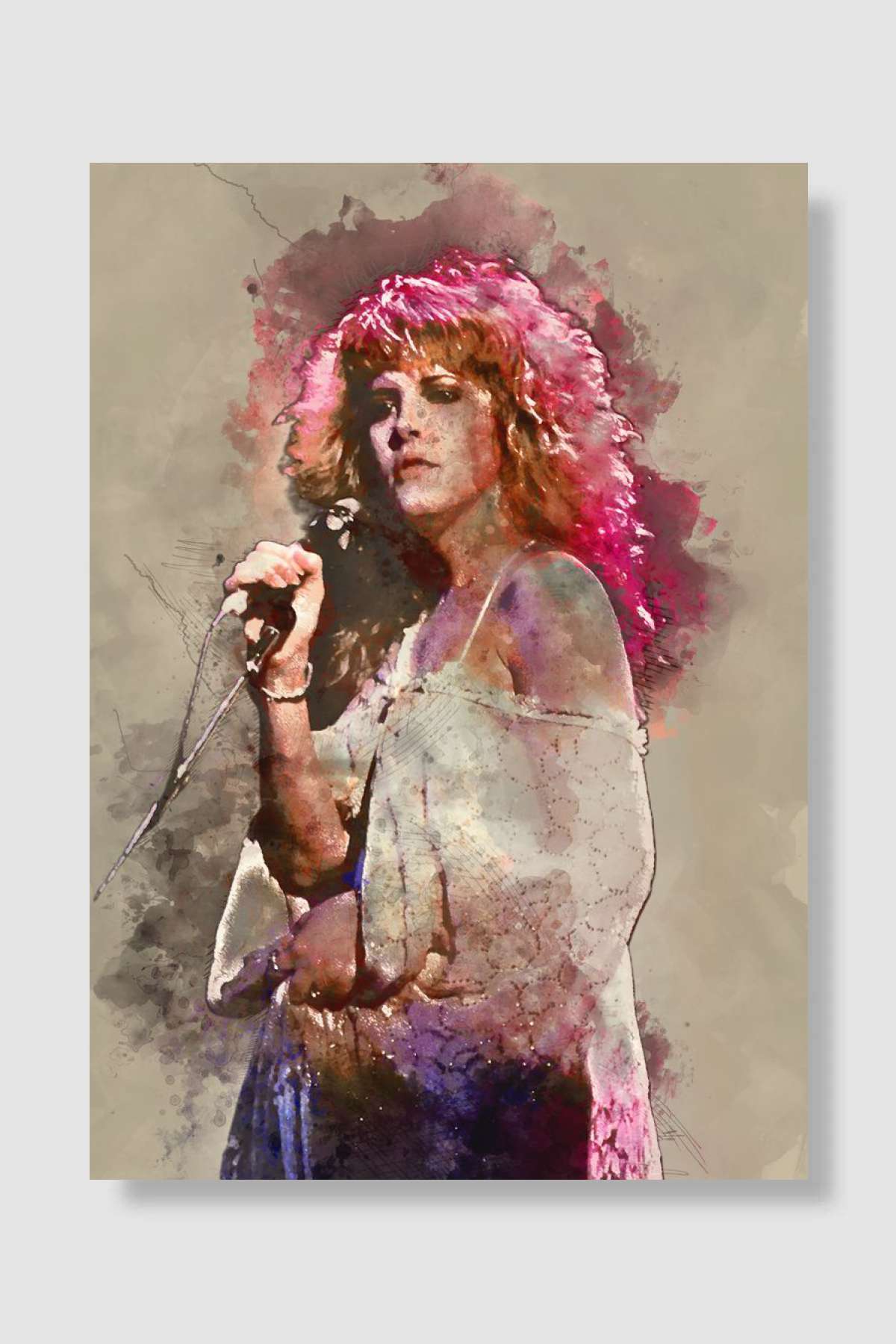 Stevie Nicks Müzik Poster Çerçevesiz Yüksek Kalite Müzik Afiş Duvar Poster