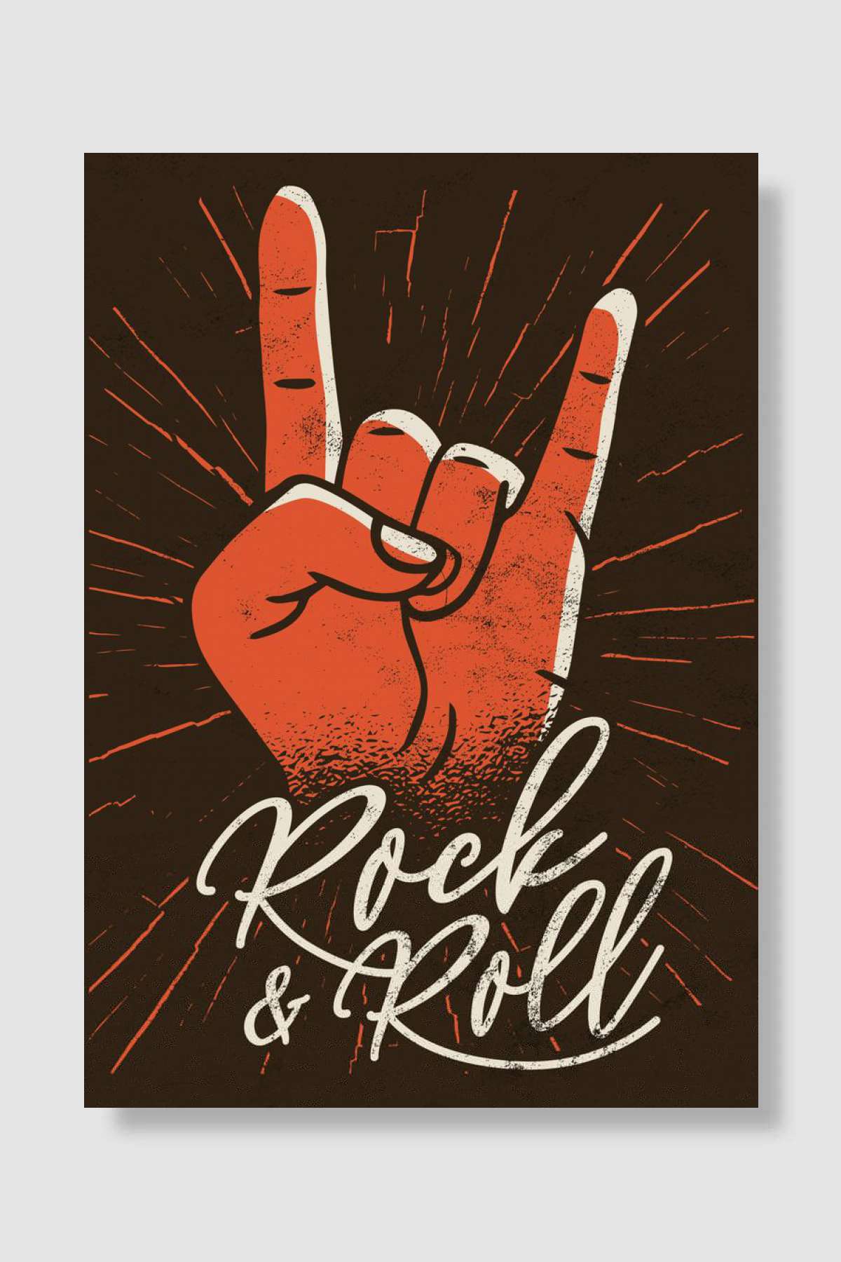 Rock and Roll Music Müzik Poster Çerçevesiz Yüksek Kalite Müzik Afiş Duvar Poster