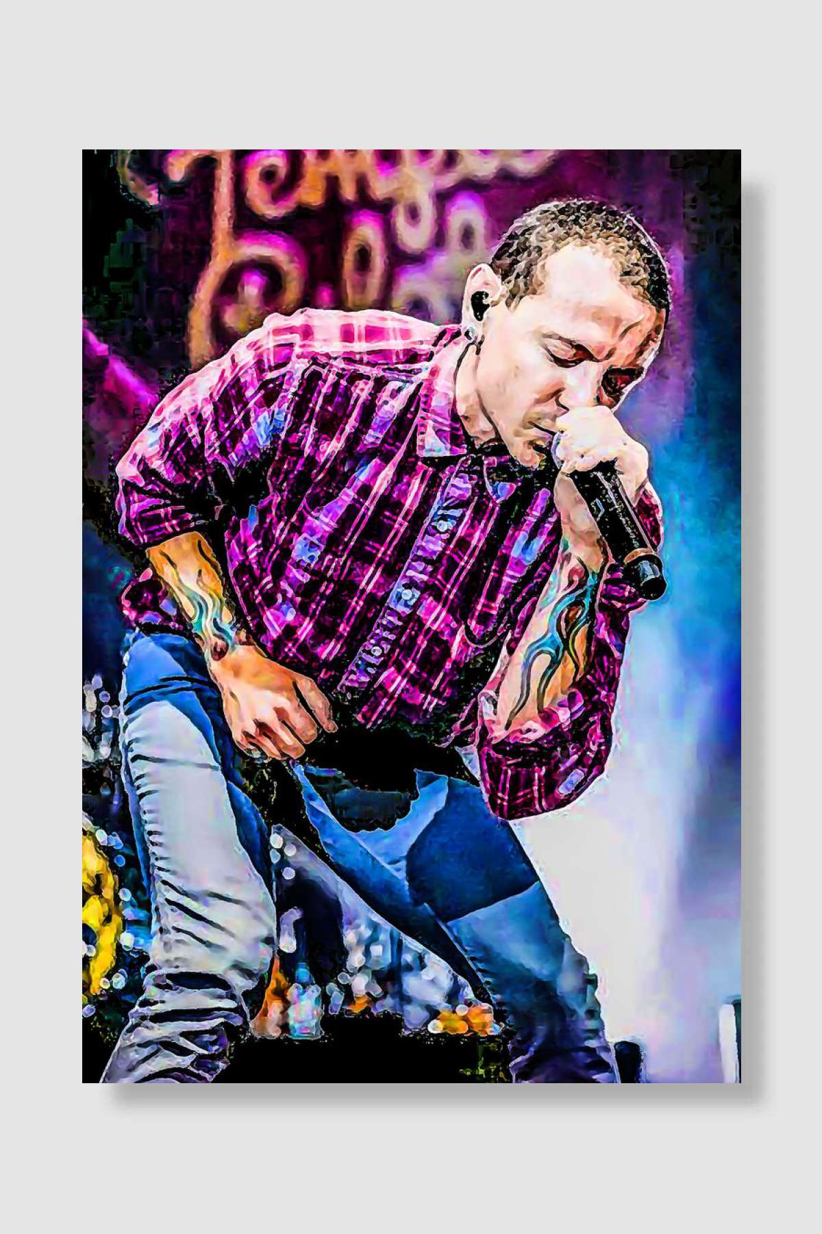 Linkin Park 57 Müzik Poster Çerçevesiz Yüksek Kalite Müzik Afiş Duvar Poster