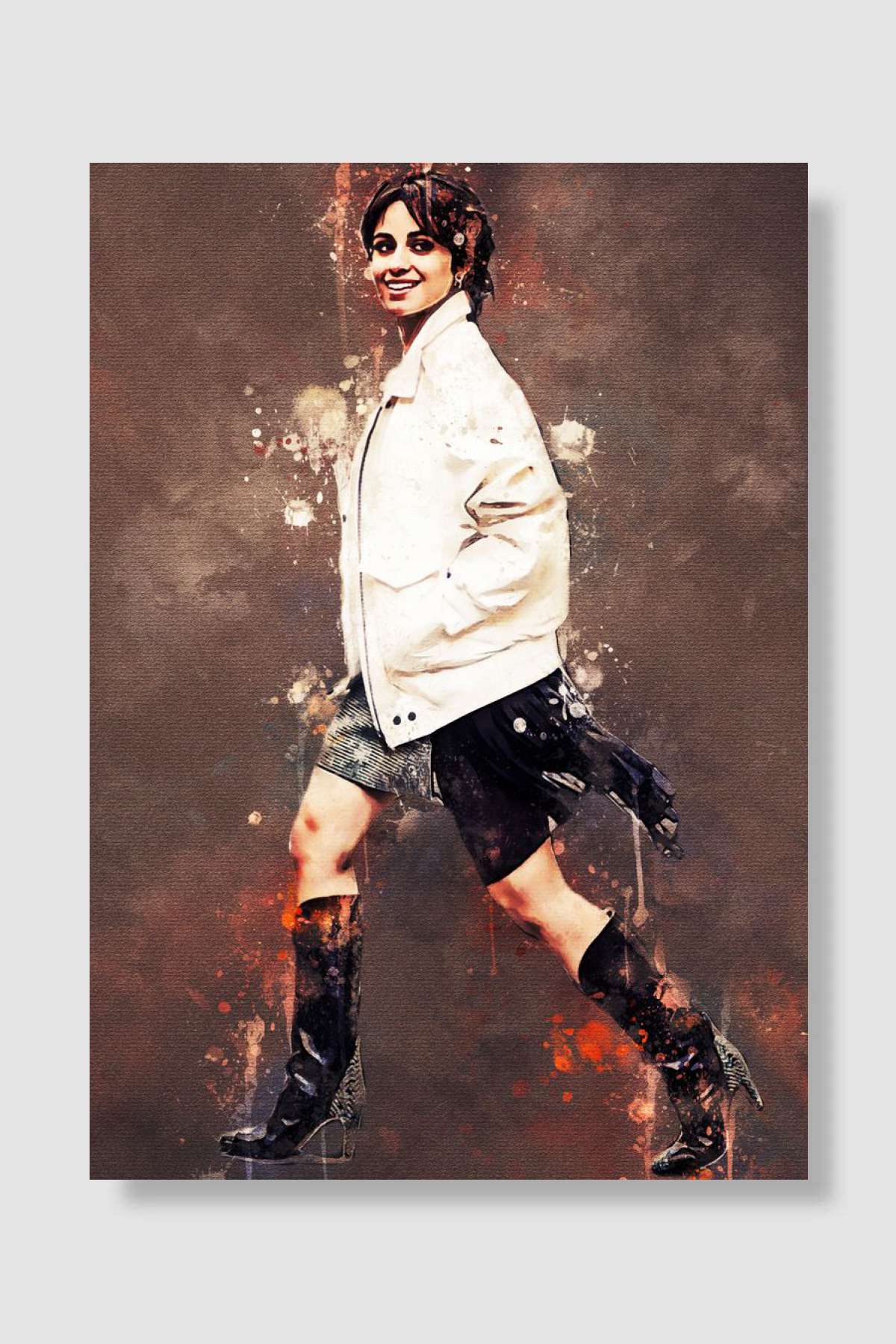 Camila Cabello Müzik Poster Çerçevesiz Yüksek Kalite Müzik Afiş Duvar Poster