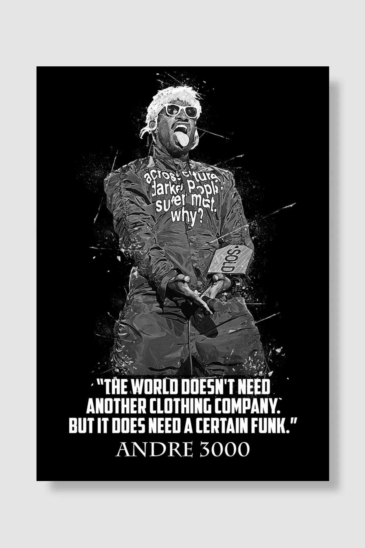 Andre 3000 Müzik Poster Çerçevesiz Yüksek Kalite Müzik Afiş Duvar Poster