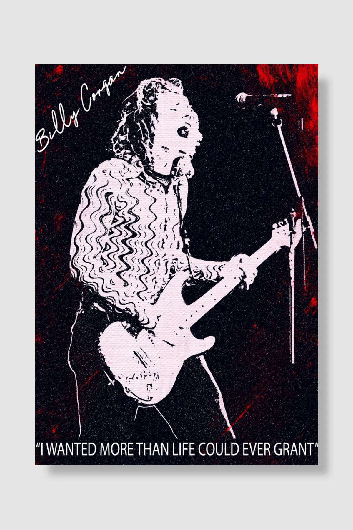 Billy Corgan Müzik Poster Çerçevesiz Yüksek Kalite Müzik Afiş Duvar Poster