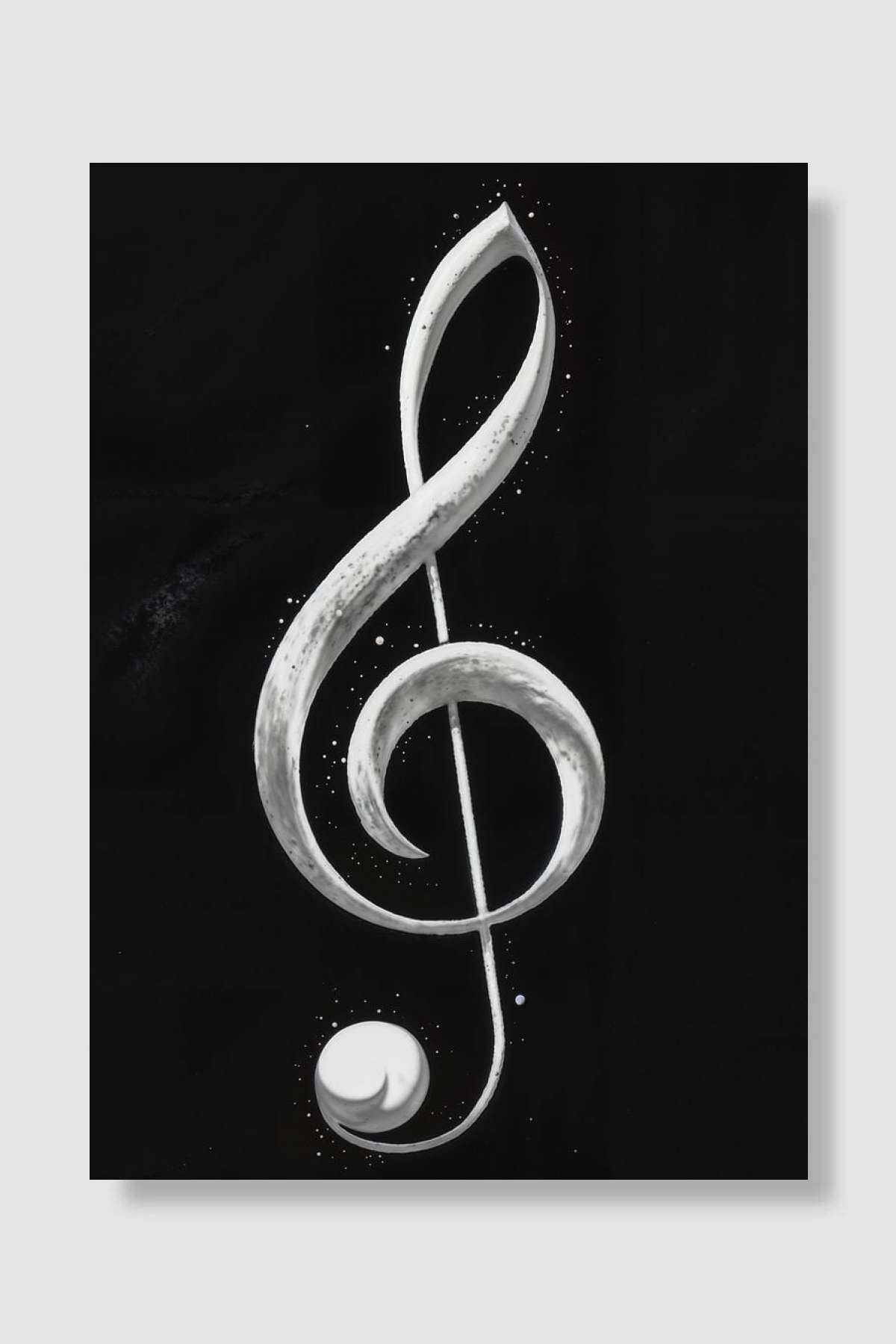 G clef Müzik Poster Çerçevesiz Yüksek Kalite Müzik Afiş Duvar Poster - En İyi Fiyatlarla