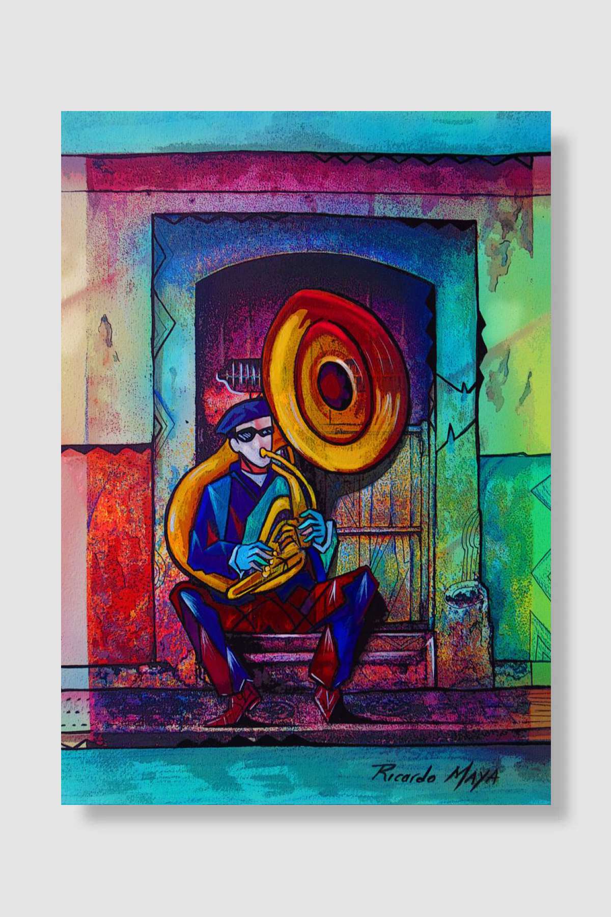 Strret musician Müzik Poster Çerçevesiz Yüksek Kalite Müzik Afiş Duvar Poster