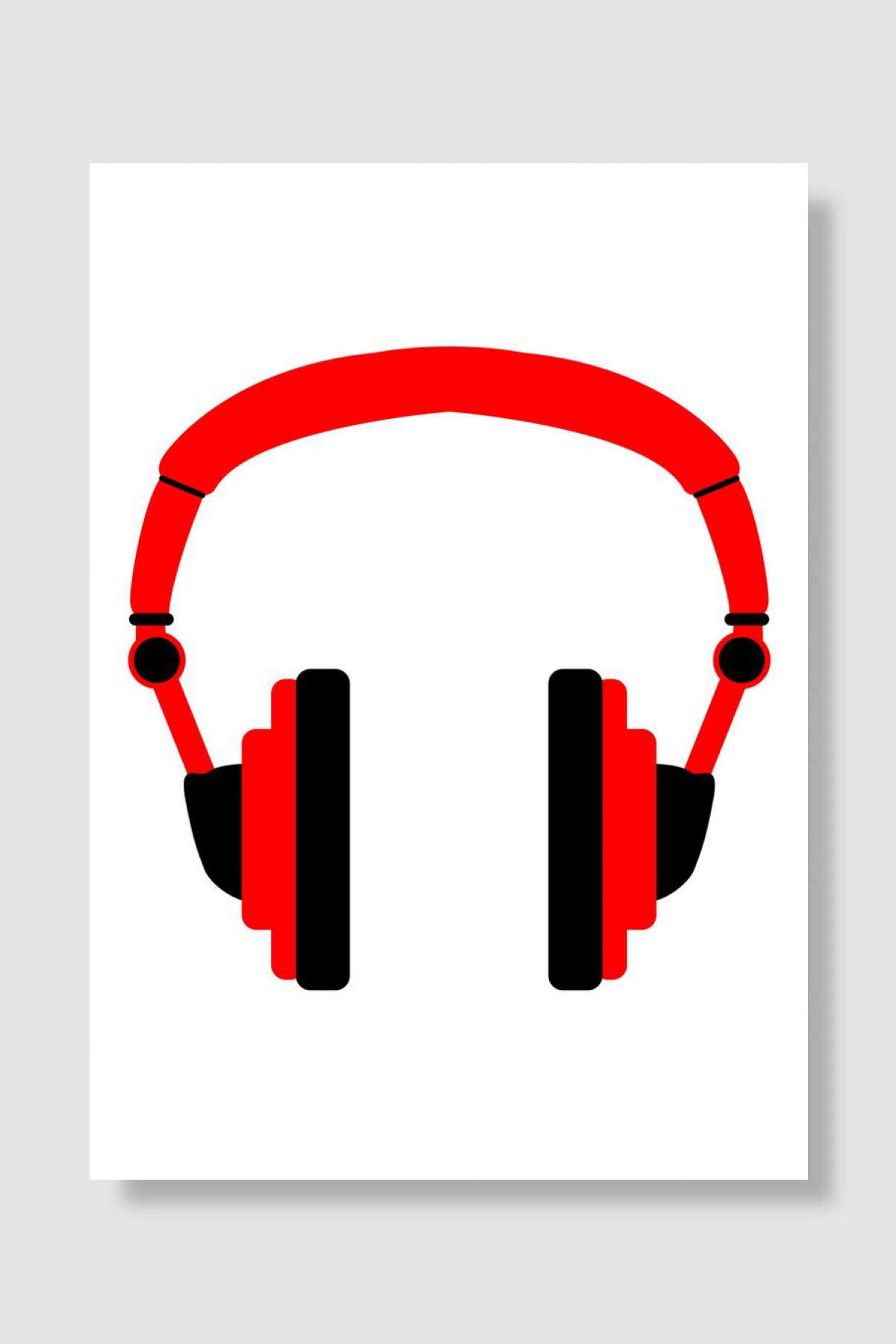 Pair Of Headphones Müzik Poster Çerçevesiz Yüksek Kalite Müzik Afiş Duvar Poster