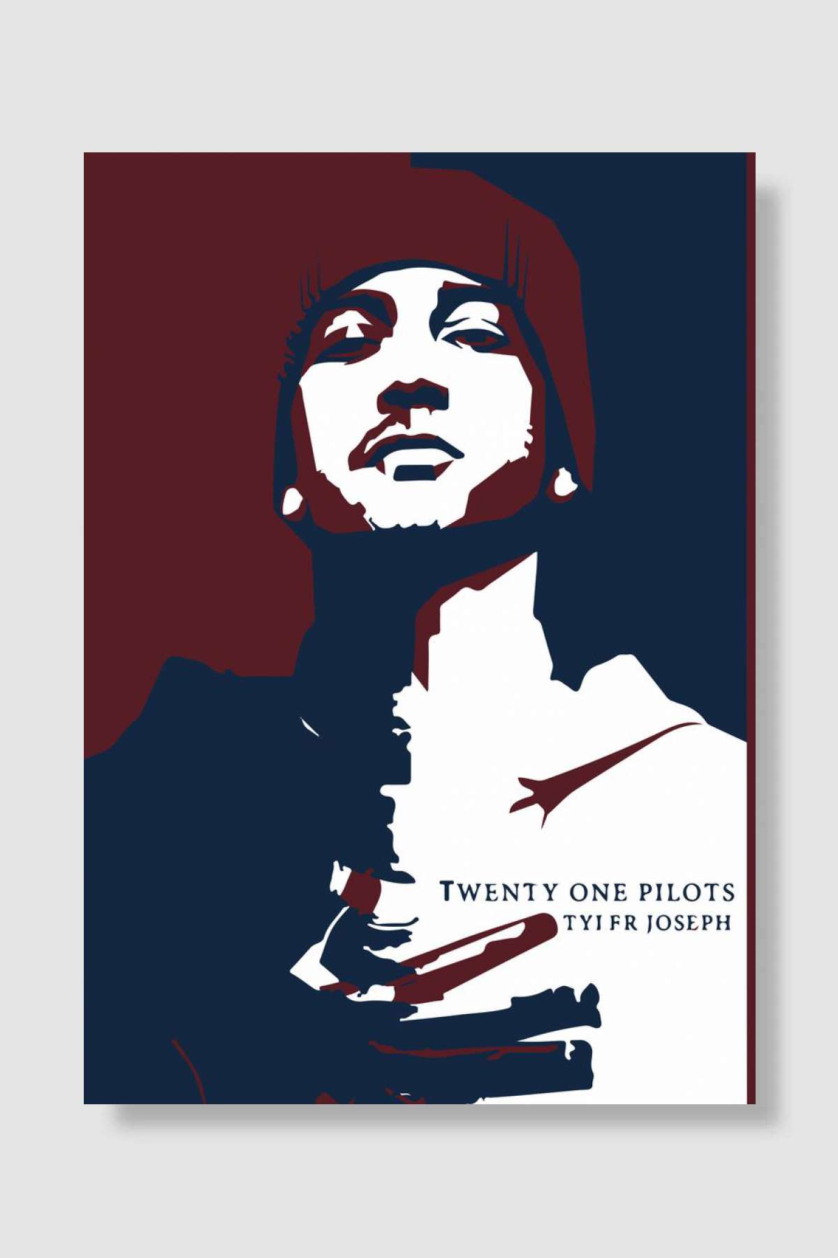 Tyler Joseph Pop Art Müzik Poster Çerçevesiz Yüksek Kalite Müzik Afiş Duvar Poster