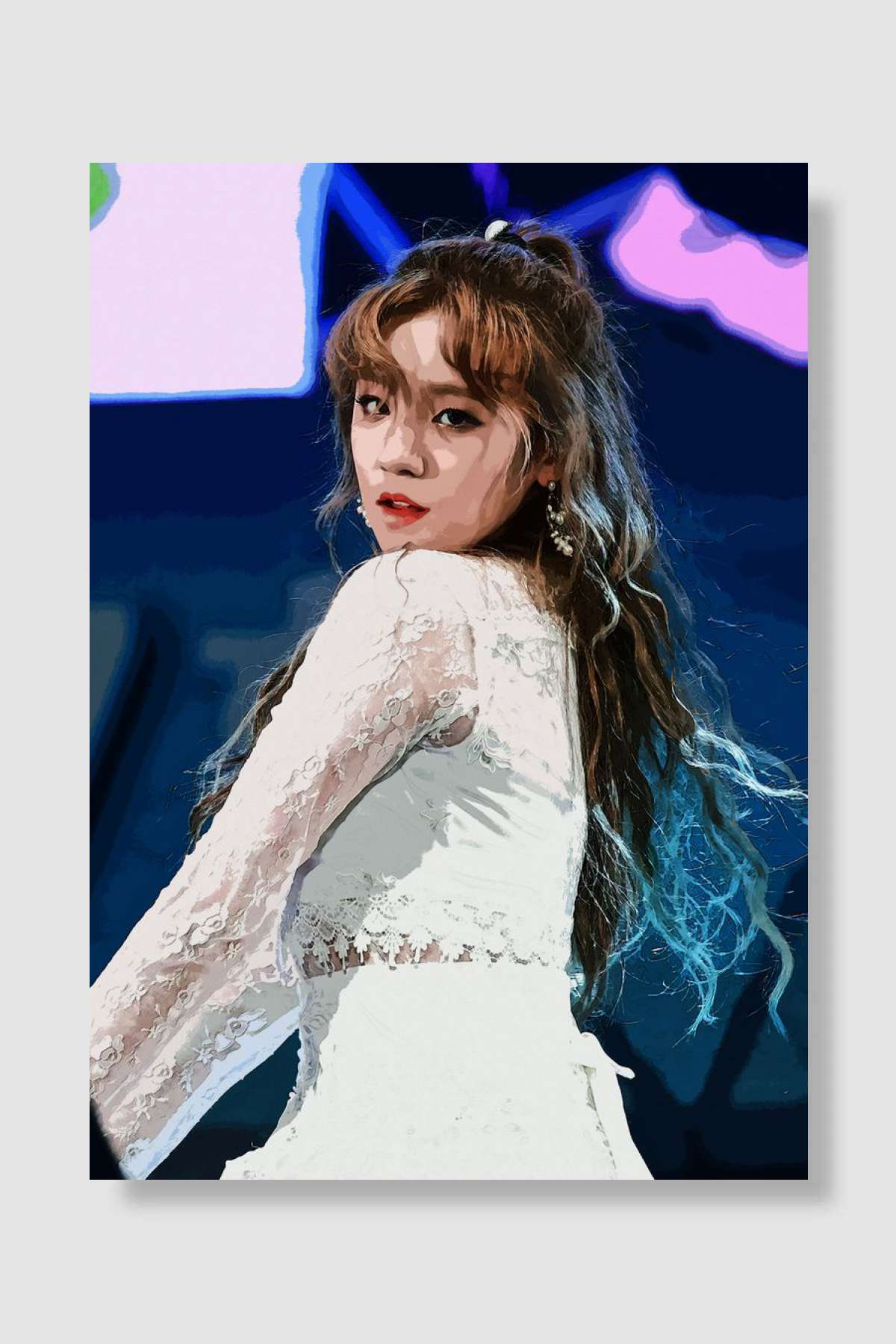 Yuqi GIDLE Müzik Poster Çerçevesiz Yüksek Kalite Müzik Afiş Duvar Poster