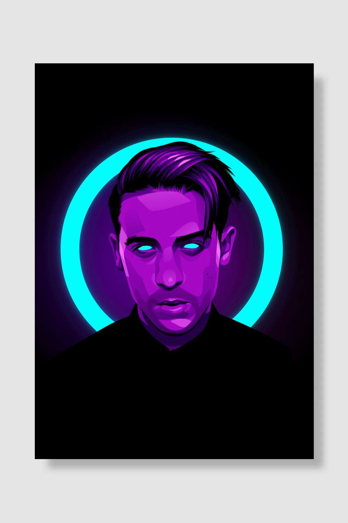 G Eazy Neon Müzik Poster Çerçevesiz Yüksek Kalite Müzik Afiş Duvar Poster
