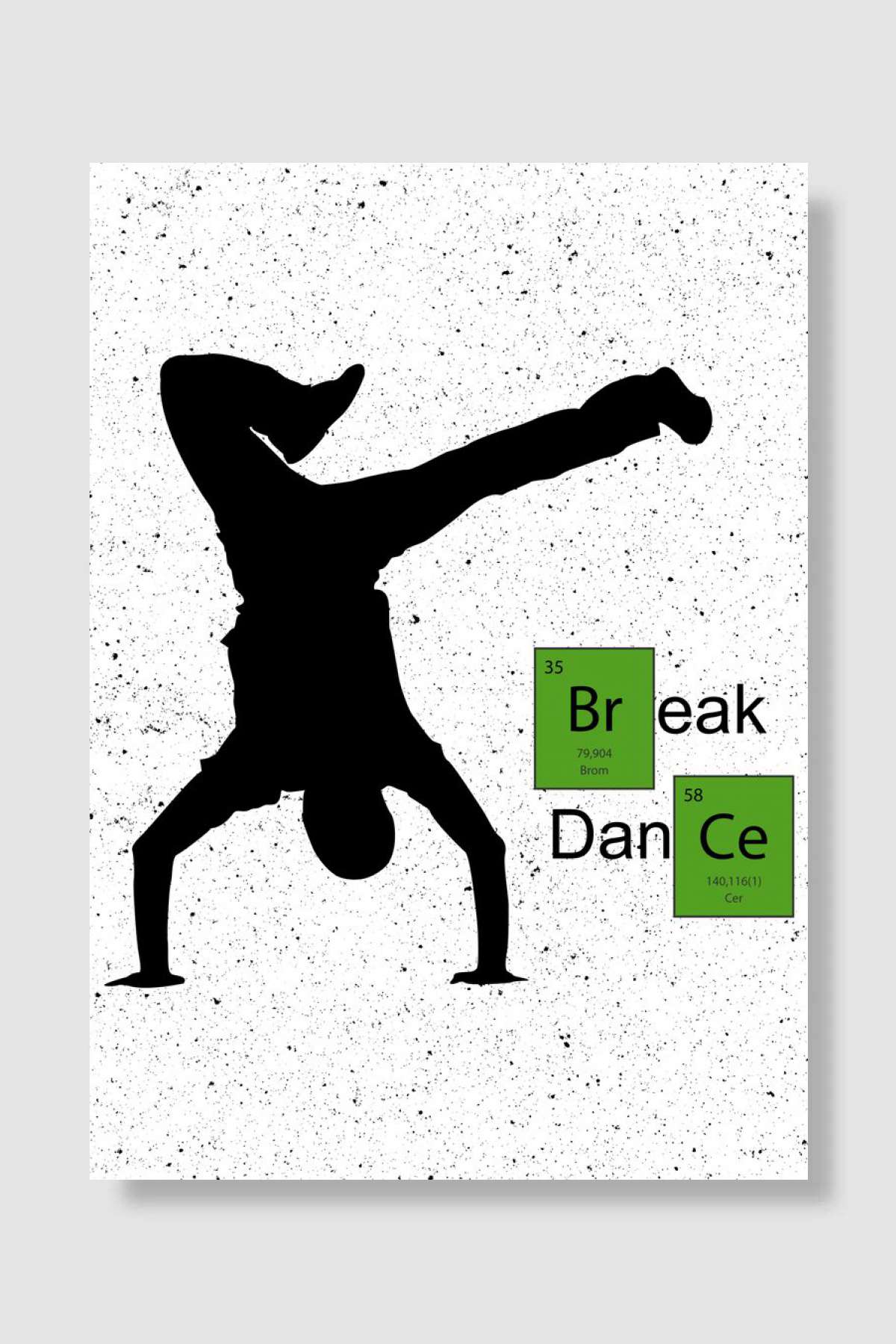 BREAKDANCING FUNNY GIFT Müzik Poster Çerçevesiz Yüksek Kalite Müzik Afiş Duvar Poster