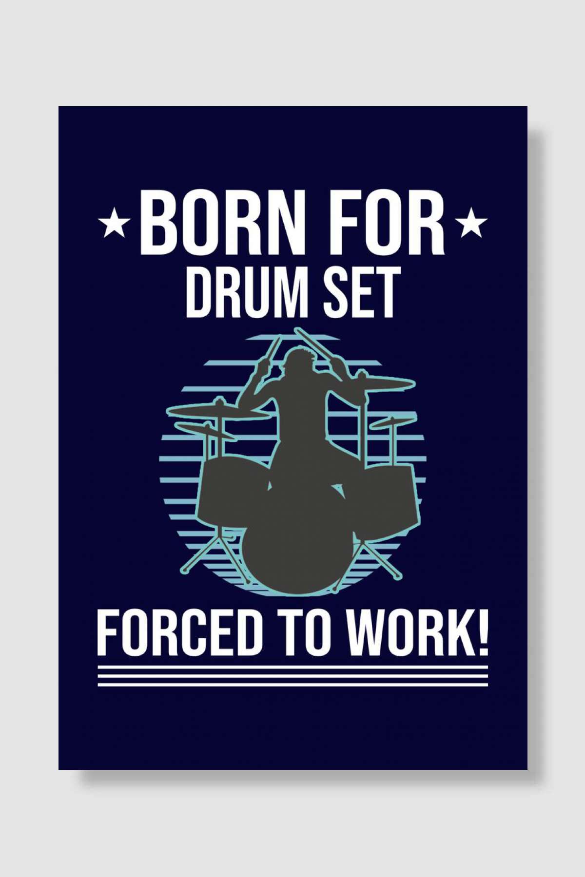 Drummer and Drums Müzik Poster Çerçevesiz Yüksek Kalite Müzik Afiş Duvar Poster - En İyi Fiyatlarla
