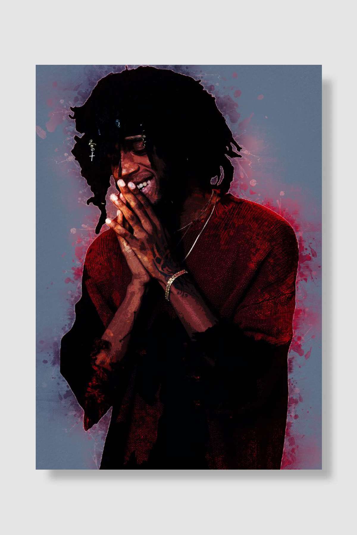 6lack RicardoValdez Müzik Poster Çerçevesiz Yüksek Kalite Müzik Afiş Duvar Poster