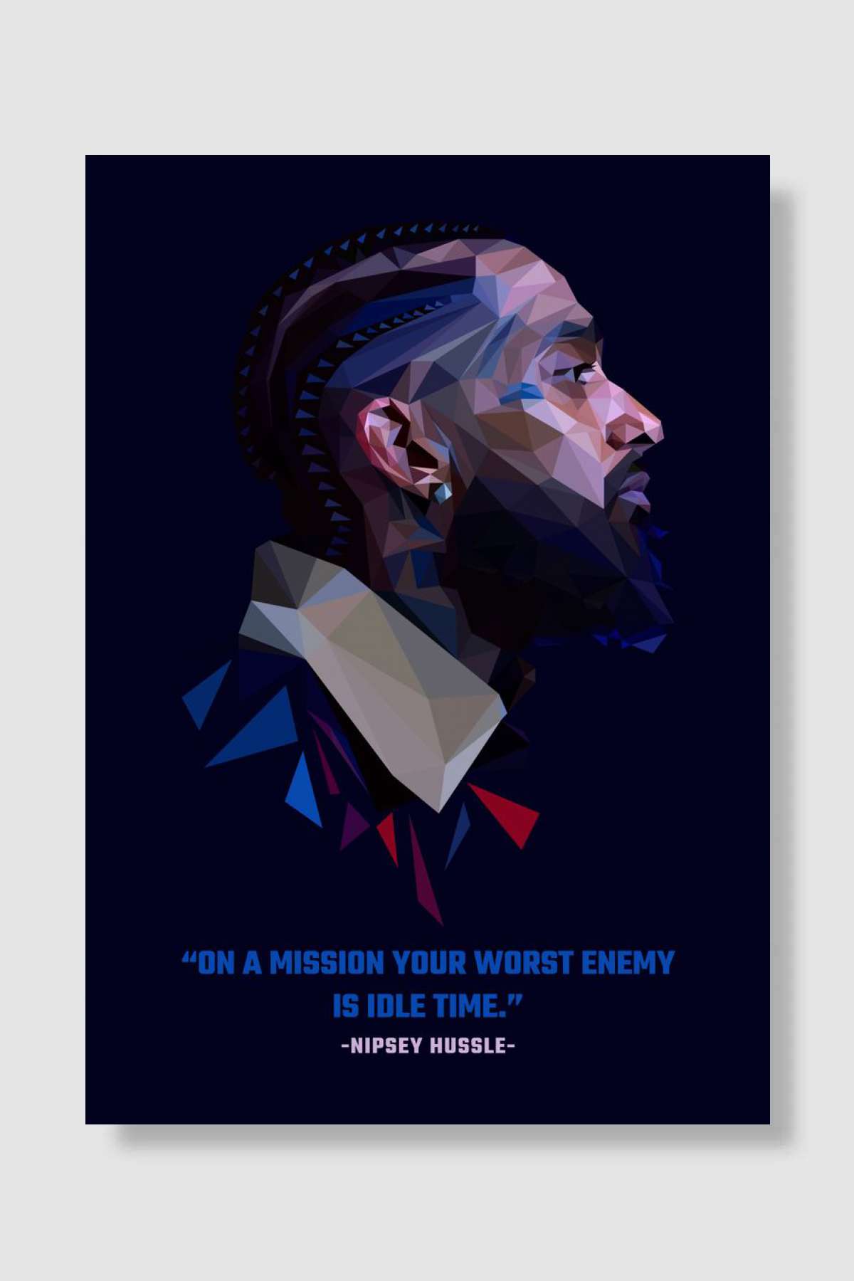 Nipsey Hussle Müzik Poster Çerçevesiz Yüksek Kalite Müzik Afiş Duvar Poster