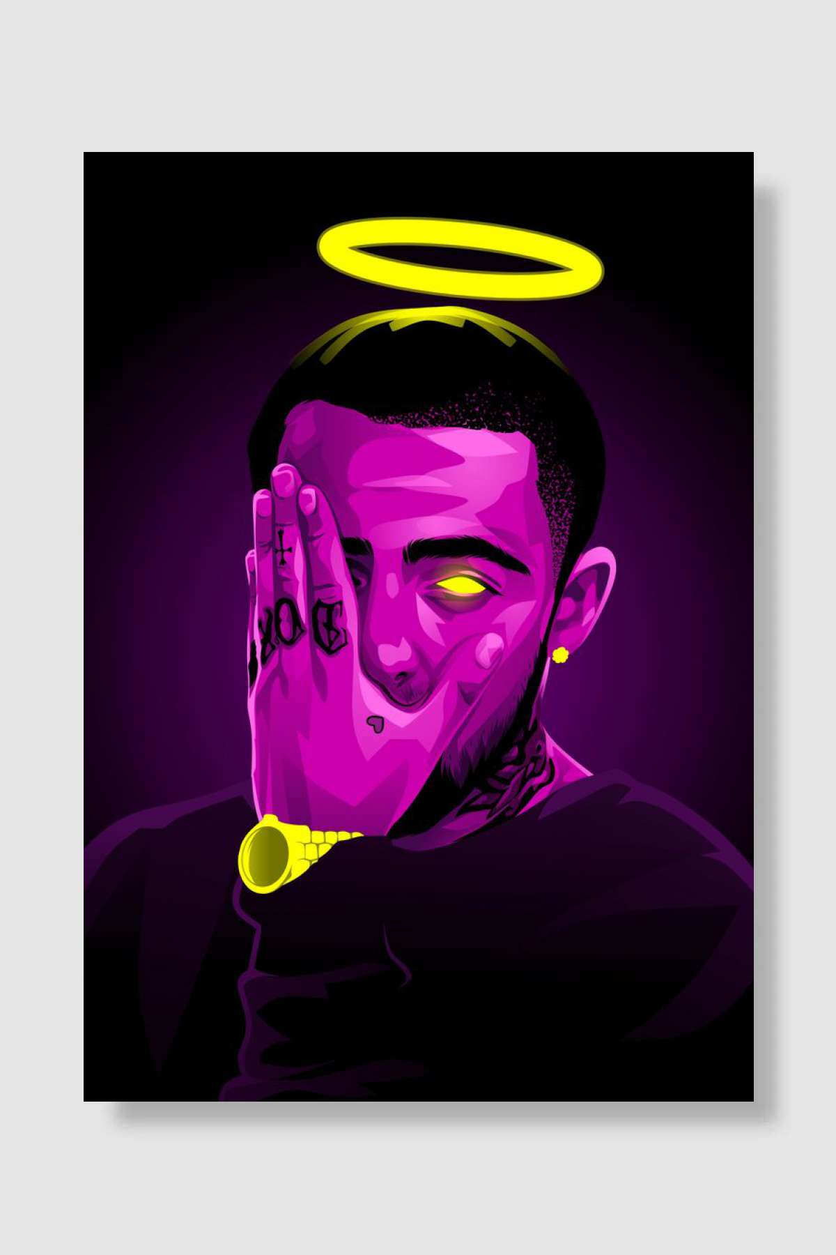 Mac Miller Müzik Poster Çerçevesiz Yüksek Kalite Müzik Afiş Duvar Poster