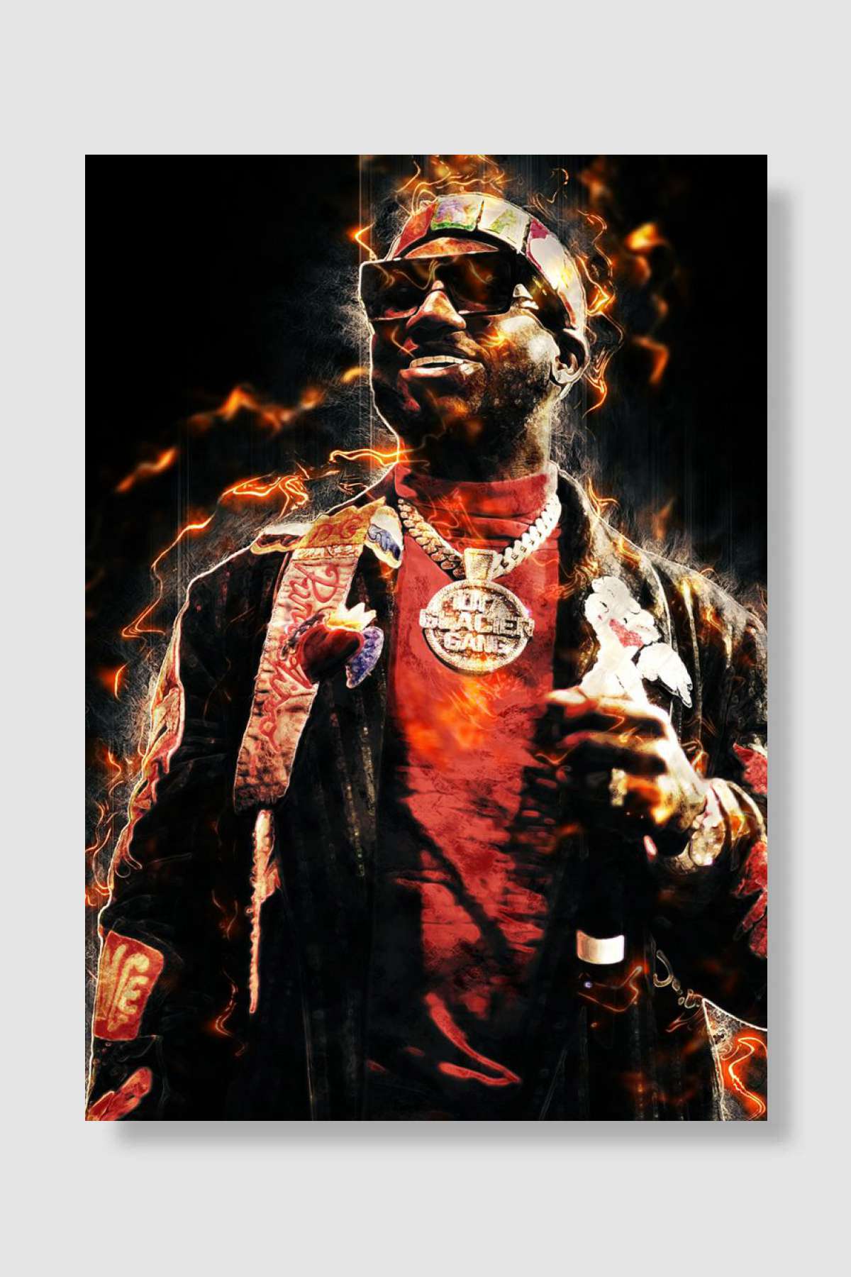 Gucci Mane Müzik Poster Çerçevesiz Yüksek Kalite Müzik Afiş Duvar Poster