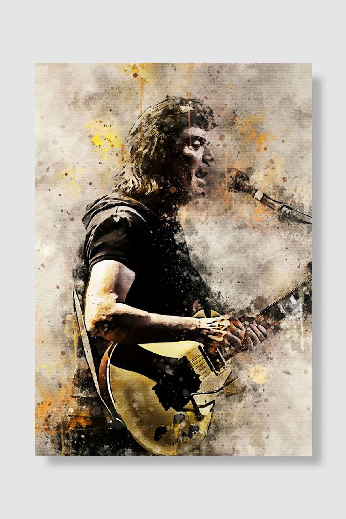 Steve Hackett painting Müzik Poster Çerçevesiz Yüksek Kalite Müzik Afiş Duvar Poster