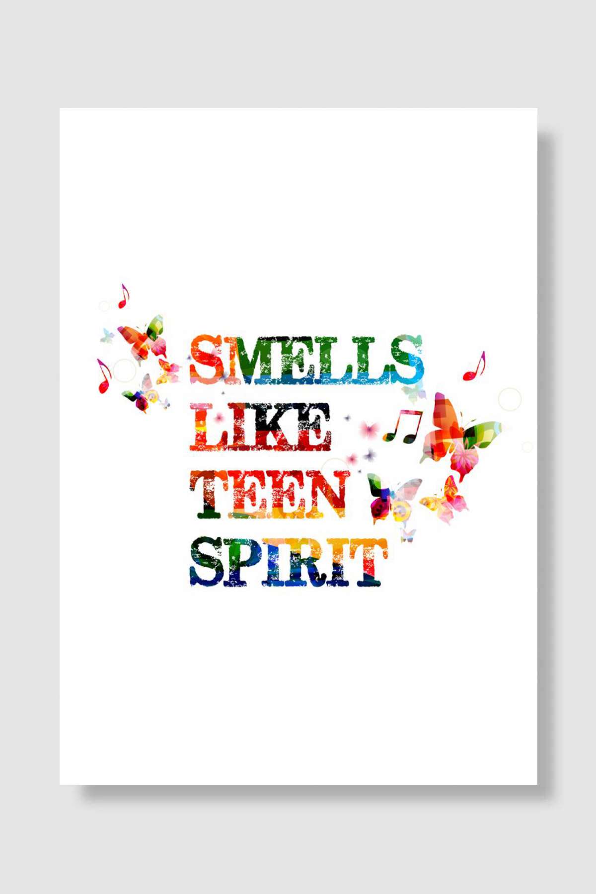 Smells like teen spirit Müzik Poster Çerçevesiz Yüksek Kalite Müzik Afiş Duvar Poster