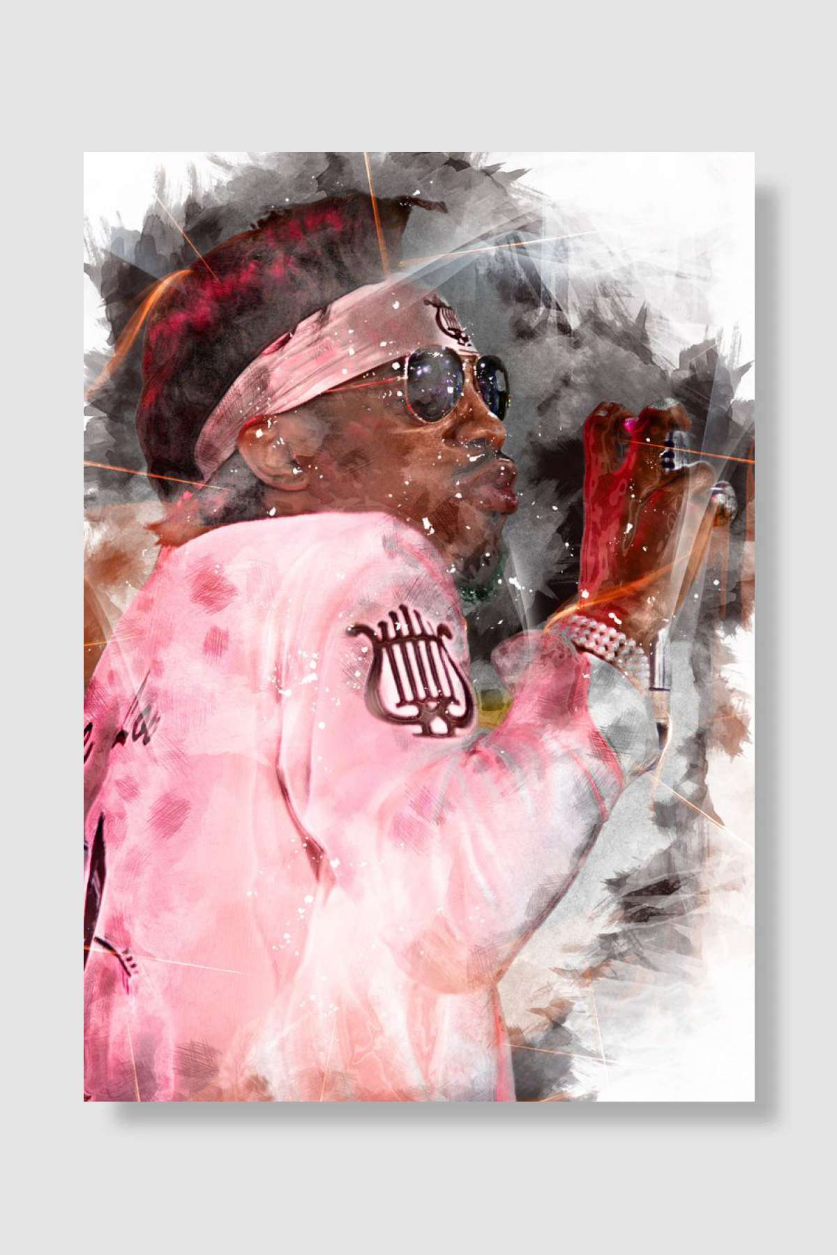 Andre 3000 Müzik Poster Çerçevesiz Yüksek Kalite Müzik Afiş Duvar Poster