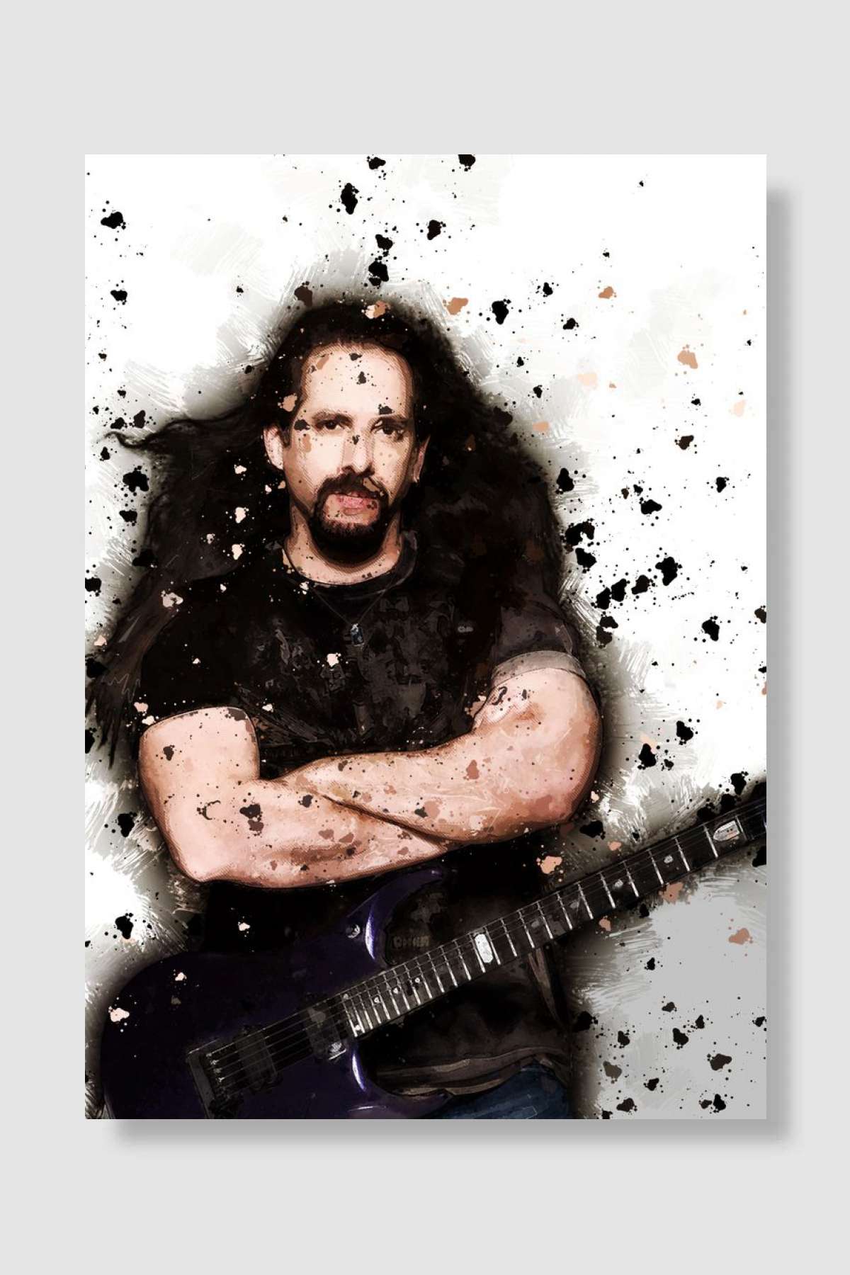 John Petrucci Müzik Poster Çerçevesiz Yüksek Kalite Müzik Afiş Duvar Poster