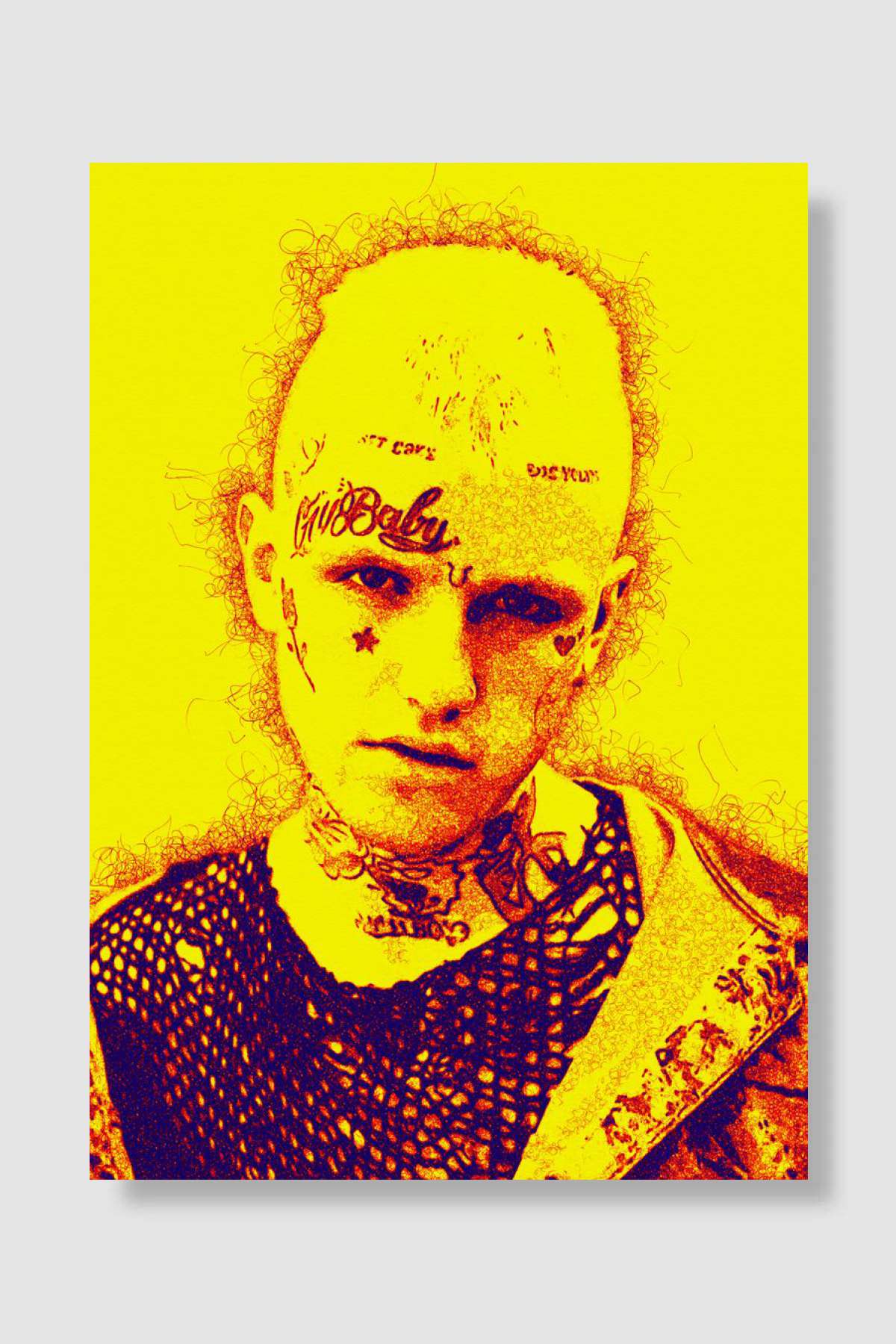 Lil Peep Müzik Poster Çerçevesiz Yüksek Kalite Müzik Afiş Duvar Poster