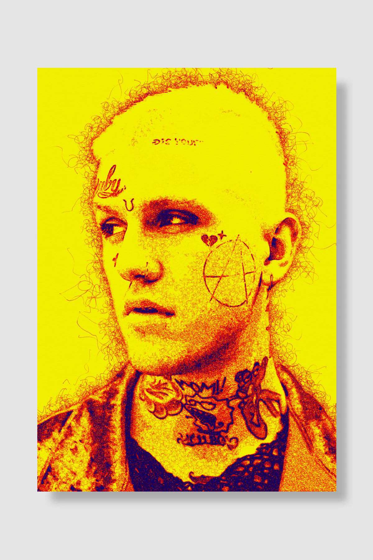 Lil Peep Müzik Poster Çerçevesiz Yüksek Kalite Müzik Afiş Duvar Poster