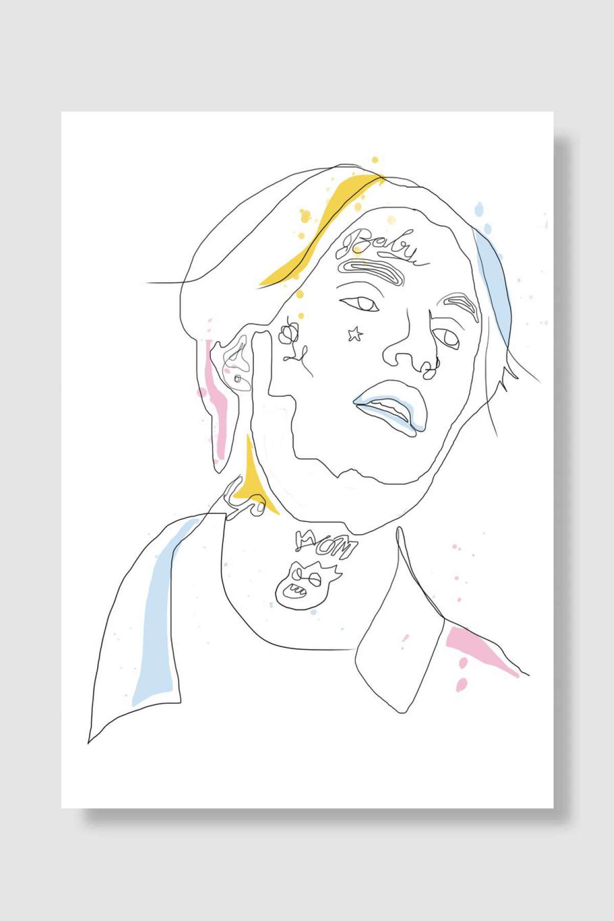 pip Müzik Poster Çerçevesiz Yüksek Kalite Müzik Afiş Duvar Poster