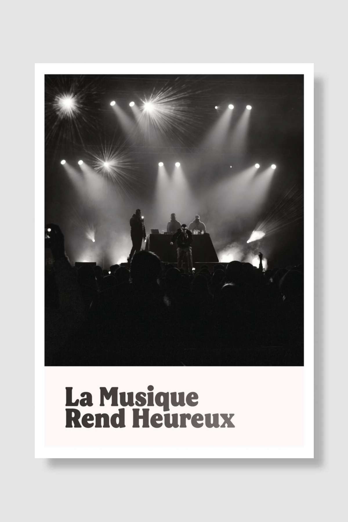 Sous les projecteurs Müzik Poster Çerçevesiz Yüksek Kalite Müzik Afiş Duvar Poster