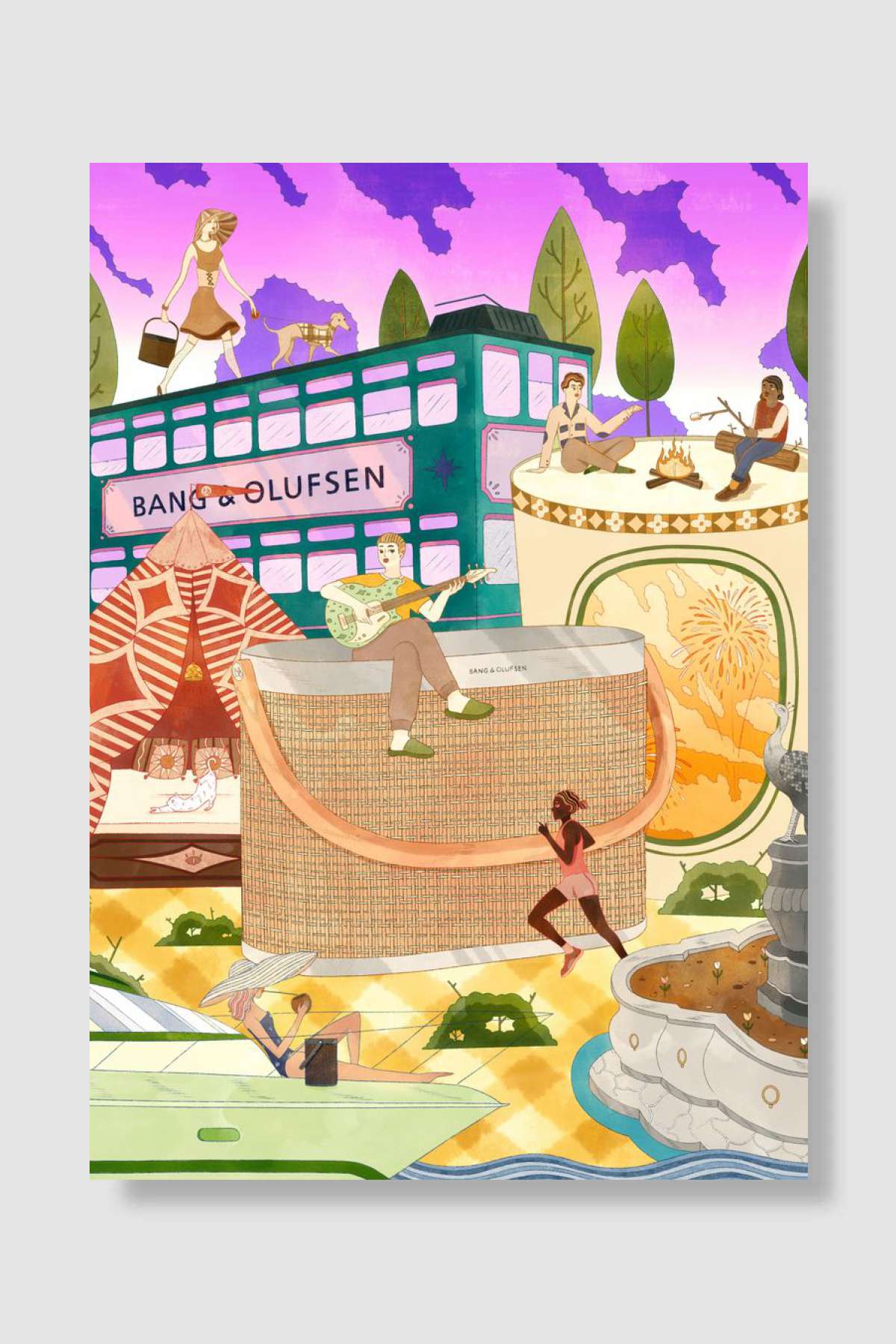 Bang and Olufsen Müzik Poster Çerçevesiz Yüksek Kalite Müzik Afiş Duvar Poster