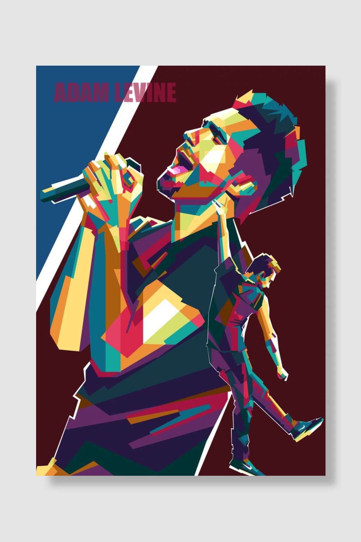 Adam Levine Müzik Poster Çerçevesiz Yüksek Kalite Müzik Afiş Duvar Poster