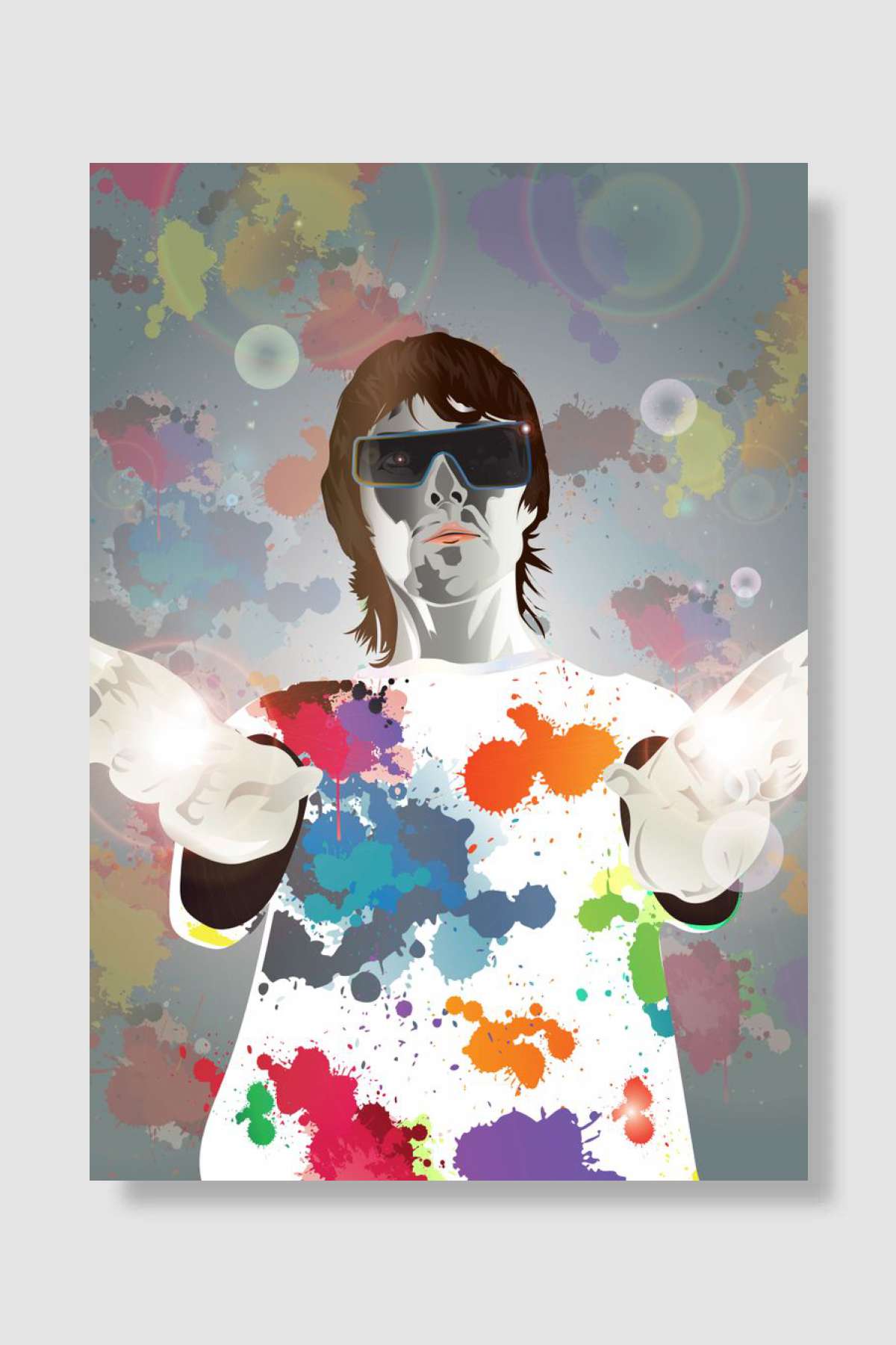 Ian Brown - King Monkey Müzik Poster Çerçevesiz Yüksek Kalite Müzik Afiş Duvar Poster