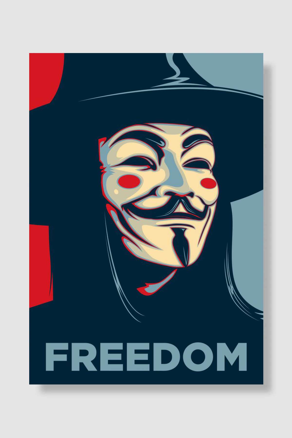 'FREEDOM' - People shouldn't be afraid of their governm ... Müzik Poster Çerçevesiz Yüksek Kalite Müzik Afiş Duvar Poster