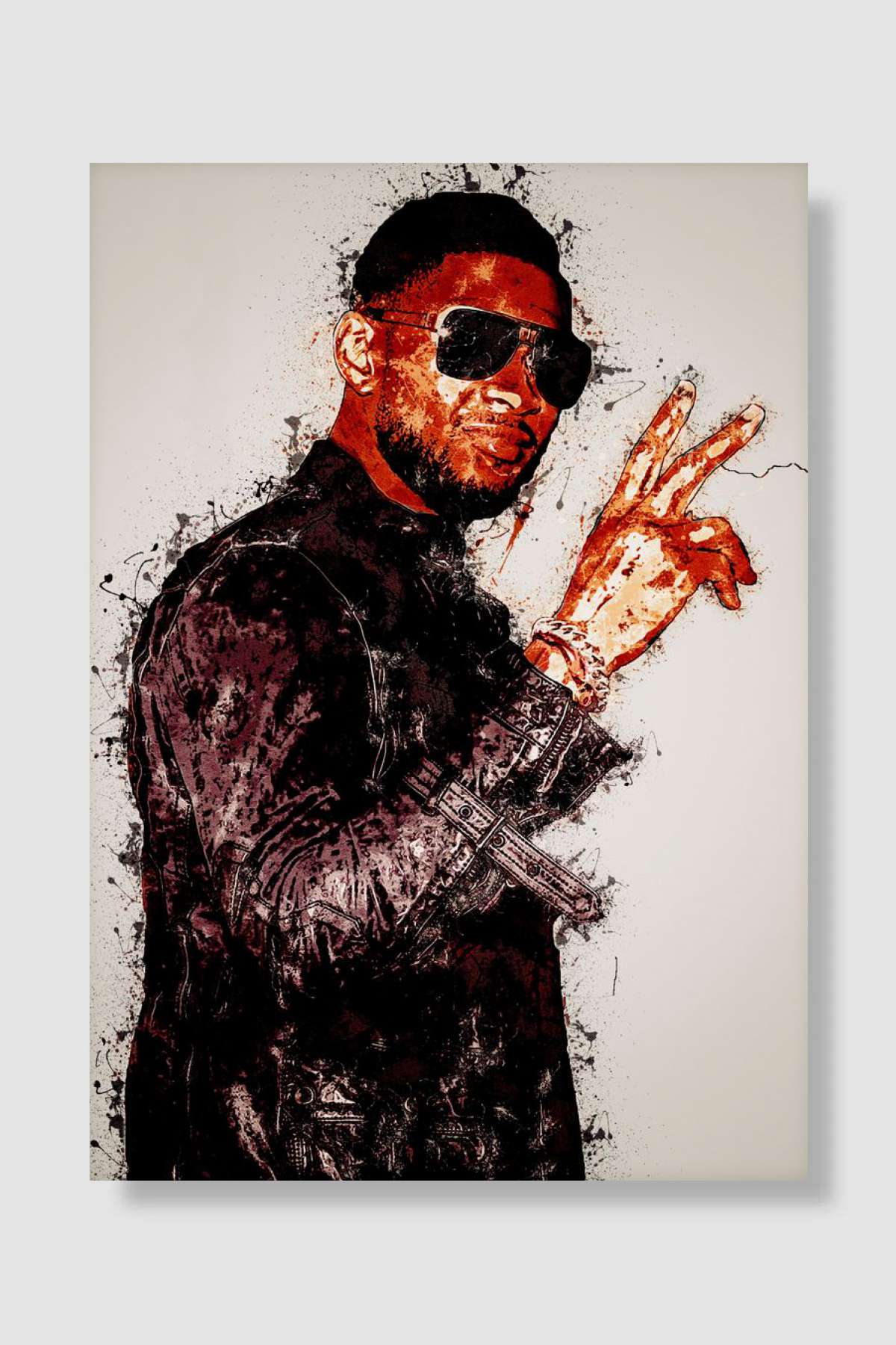Usher Sign Peace Müzik Poster Çerçevesiz Yüksek Kalite Müzik Afiş Duvar Poster