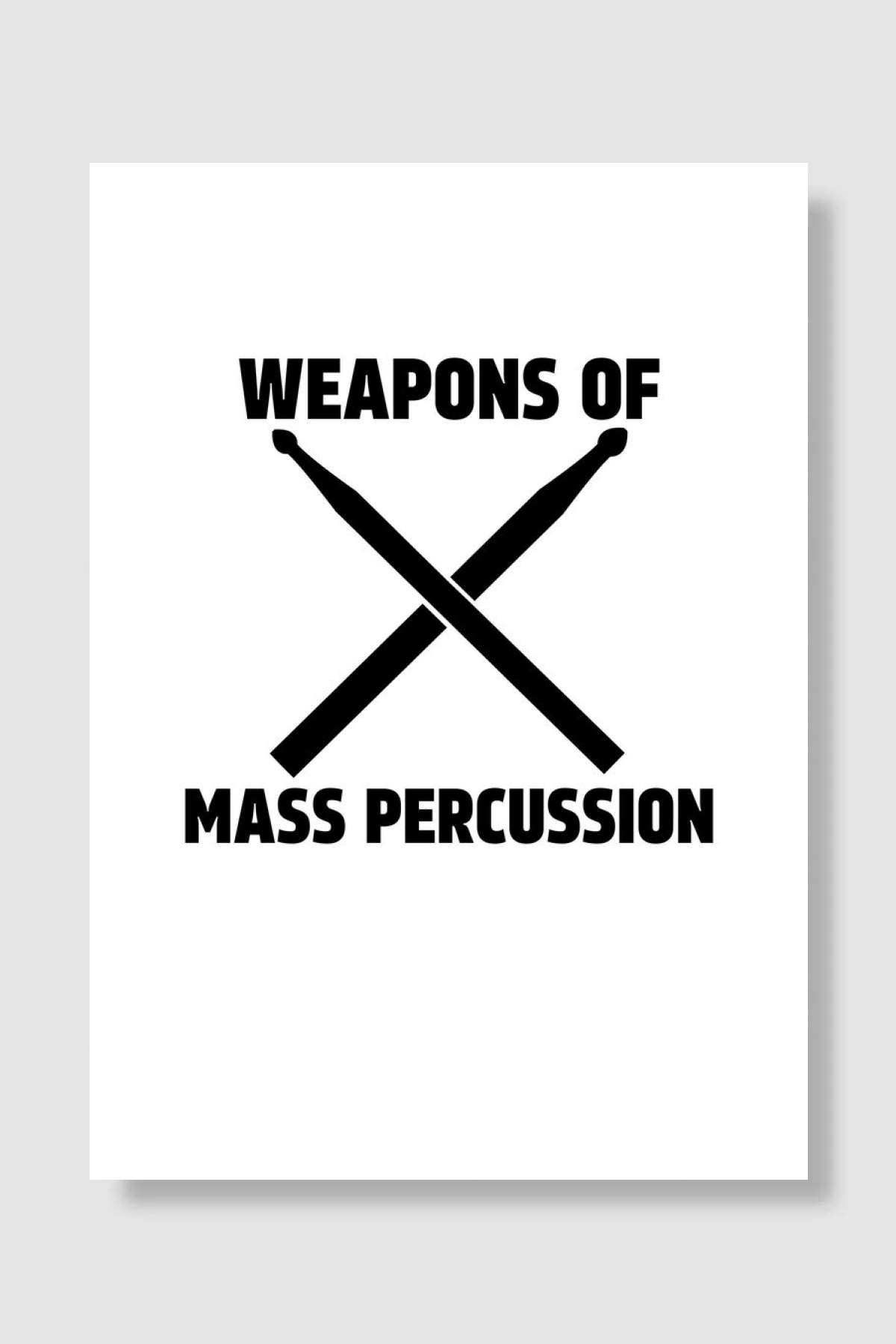 Weapons of Mass Percussion Müzik Poster Çerçevesiz Yüksek Kalite Müzik Afiş Duvar Poster