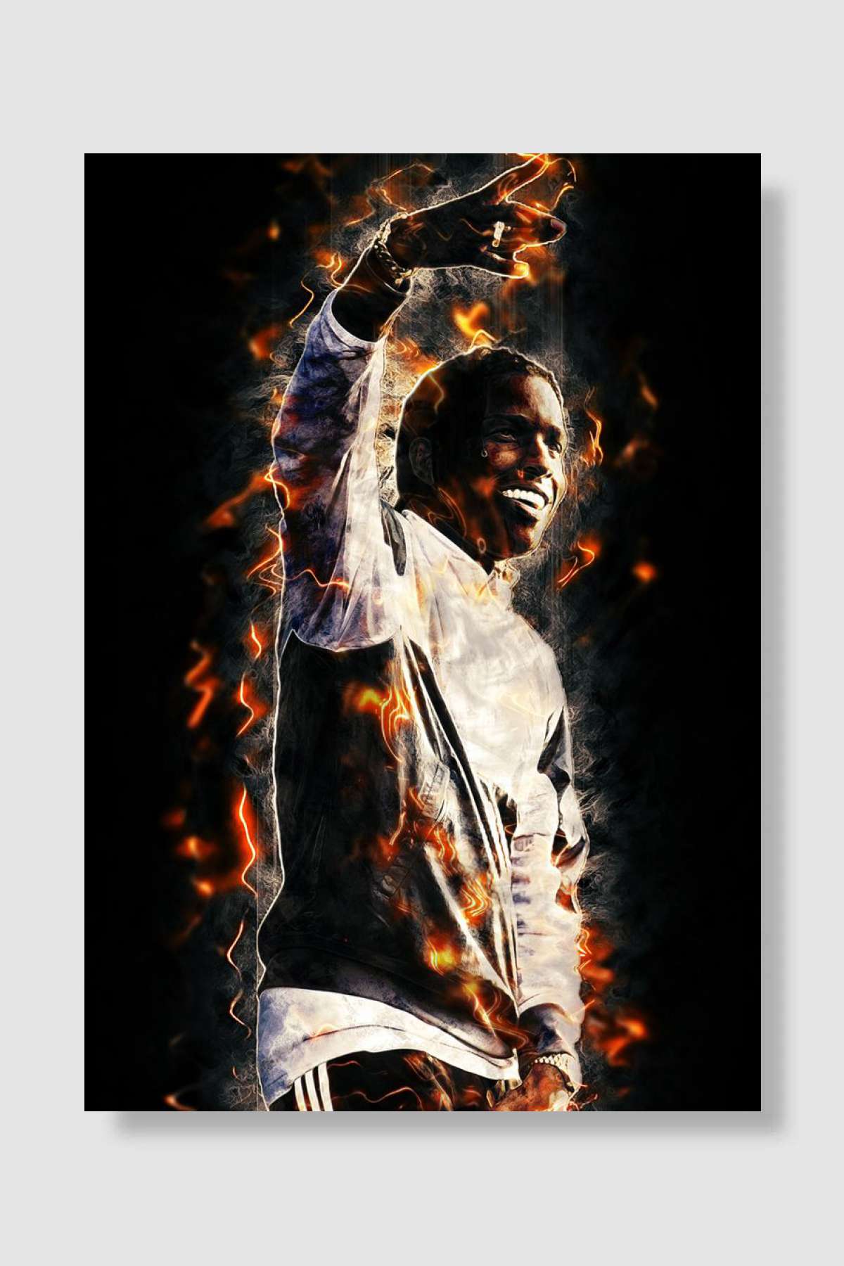 ASAP Rocky Müzik Poster Çerçevesiz Yüksek Kalite Müzik Afiş Duvar Poster