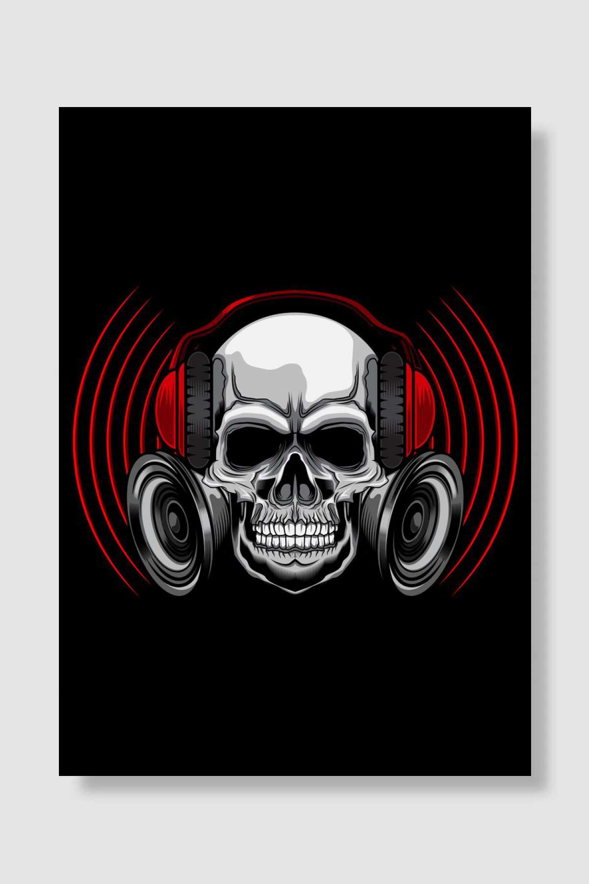 Dj Zombie Müzik Poster Çerçevesiz Yüksek Kalite Müzik Afiş Duvar Poster