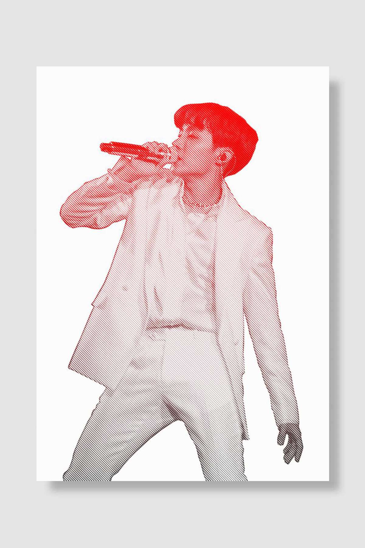 BTS JHOPE Müzik Poster Çerçevesiz Yüksek Kalite Müzik Afiş Duvar Poster