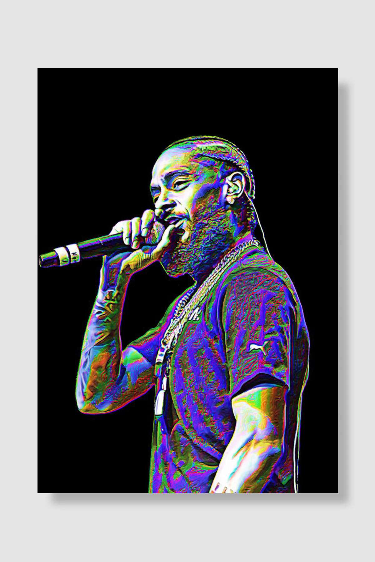 Nipsey Hussle Müzik Poster Çerçevesiz Yüksek Kalite Müzik Afiş Duvar Poster