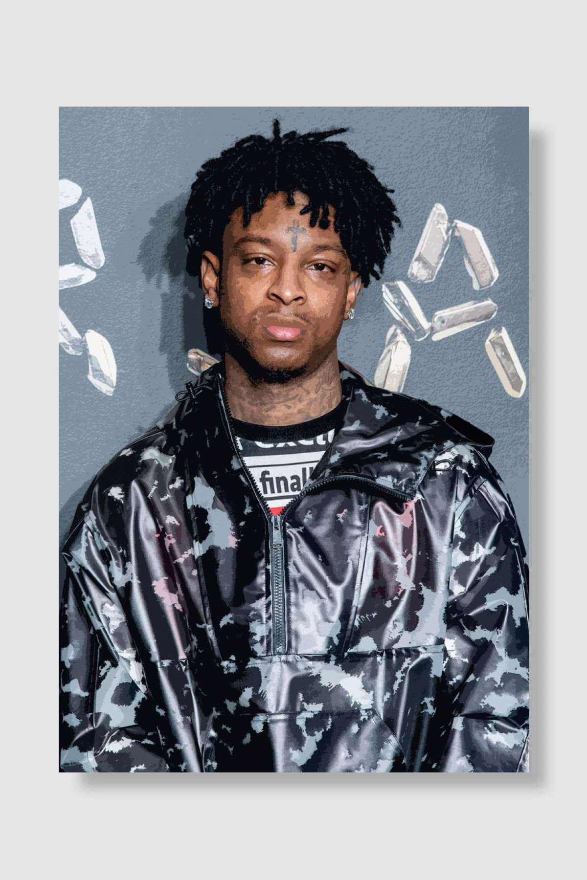 21 Savage Müzik Poster Çerçevesiz Yüksek Kalite Müzik Afiş Duvar Poster