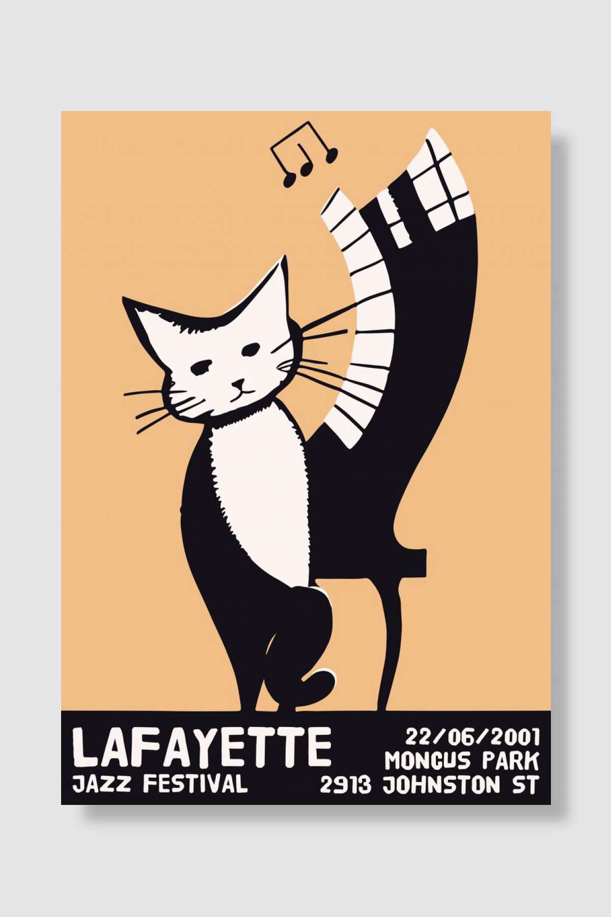 Lafayette Jazz Festival Müzik Poster Çerçevesiz Yüksek Kalite Müzik Afiş Duvar Poster