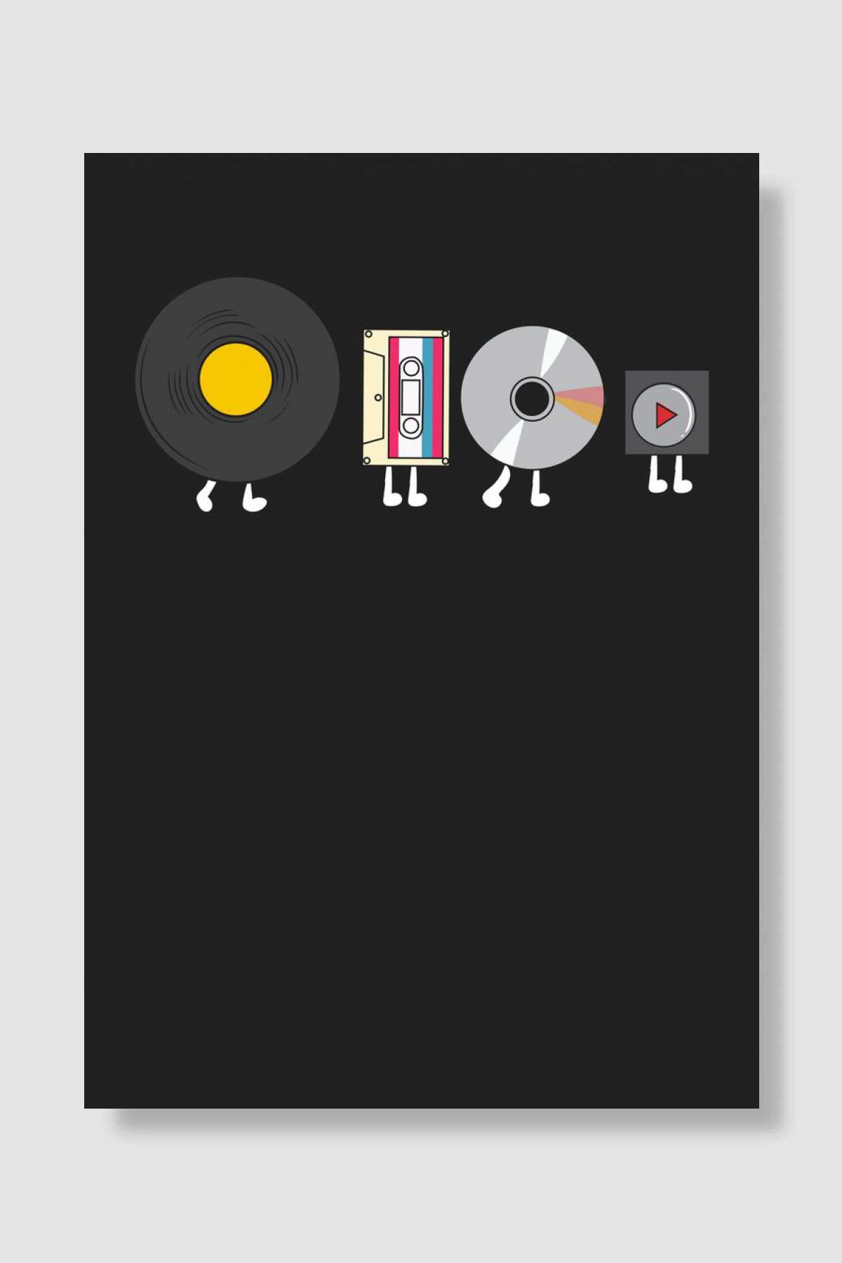 Audio player evolution Müzik Poster Çerçevesiz Yüksek Kalite Müzik Afiş Duvar Poster