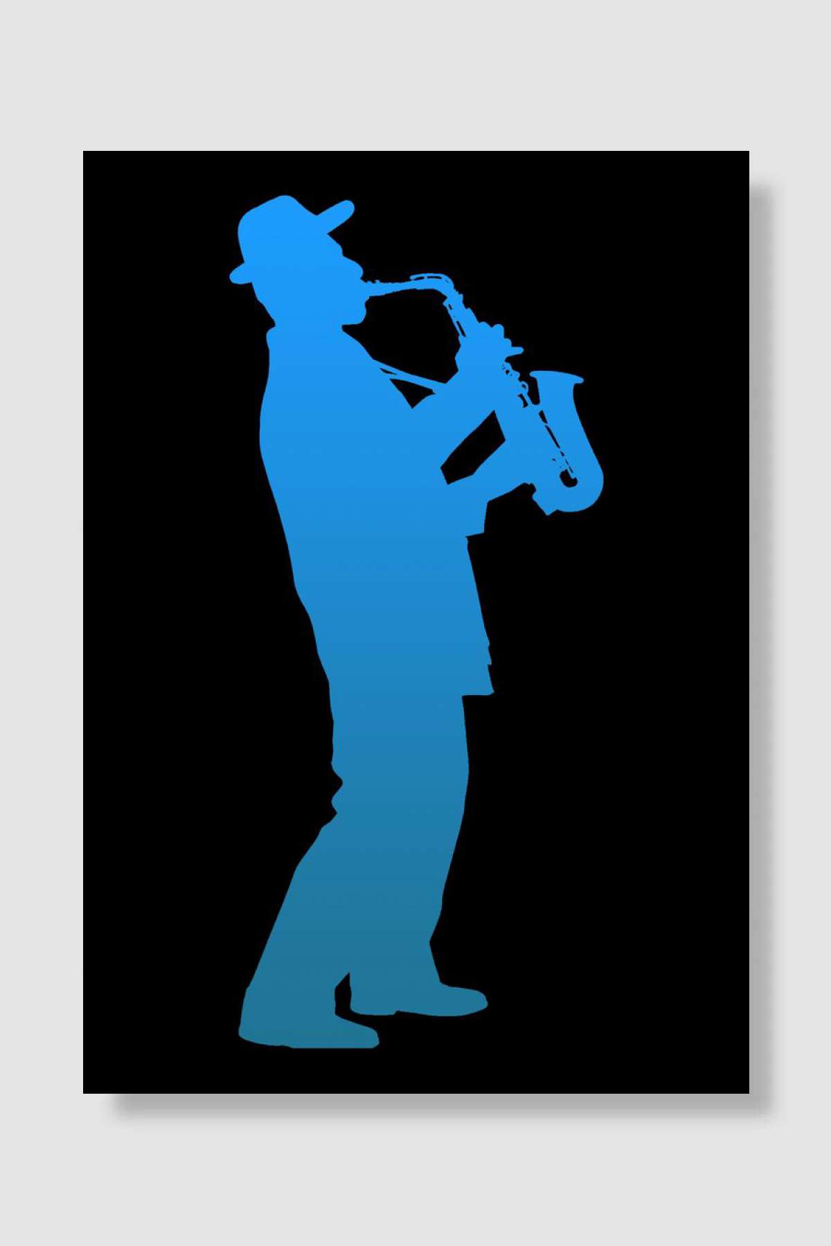 Saxophone Player Band Memb Müzik Poster Çerçevesiz Yüksek Kalite Müzik Afiş Duvar Poster