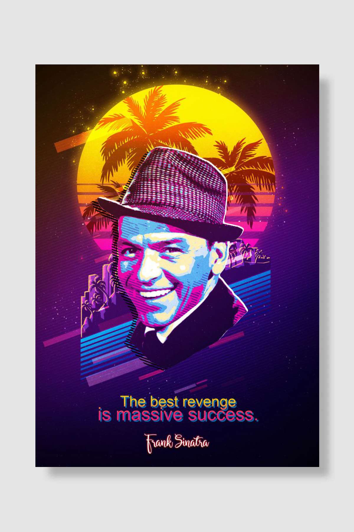 Frank Sinatra Müzik Poster Çerçevesiz Yüksek Kalite Müzik Afiş Duvar Poster