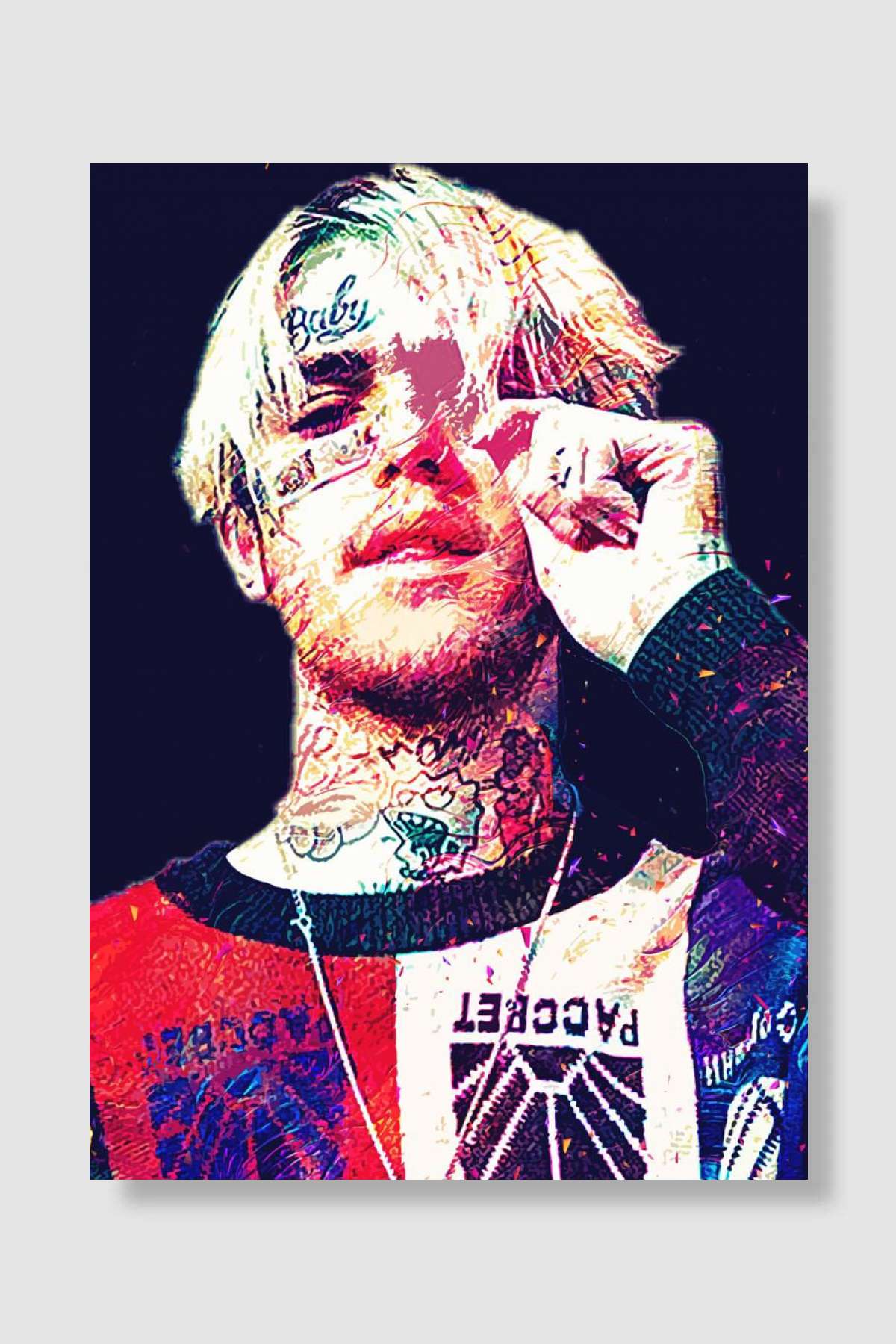Lil Peep Müzik Poster Çerçevesiz Yüksek Kalite Müzik Afiş Duvar Poster