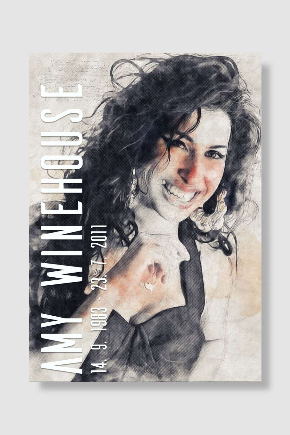 Amy Winehouse Müzik Poster Çerçevesiz Yüksek Kalite Müzik Afiş Duvar Poster